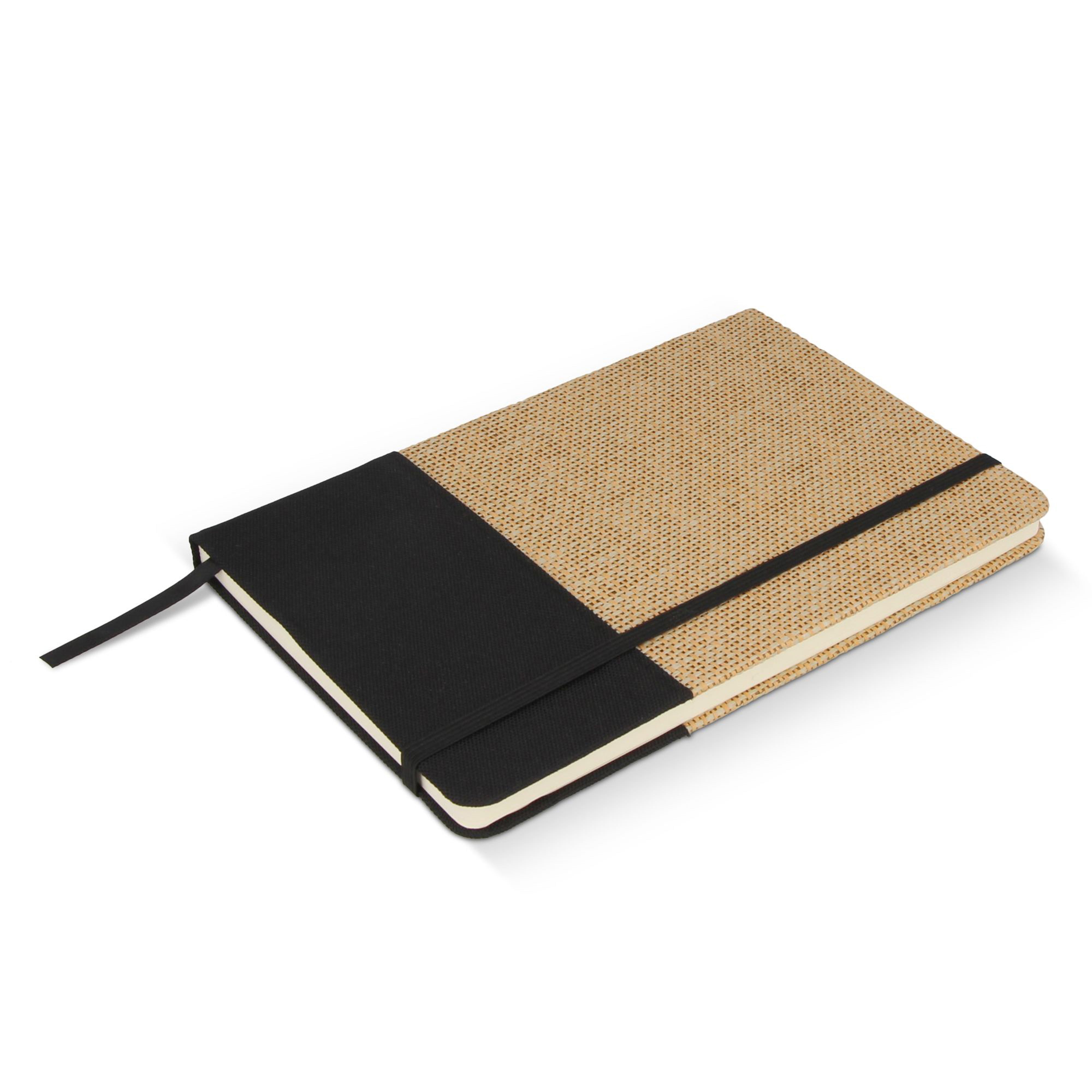 Nachhaltiges A5 Notizbuch aus Jute & RPET