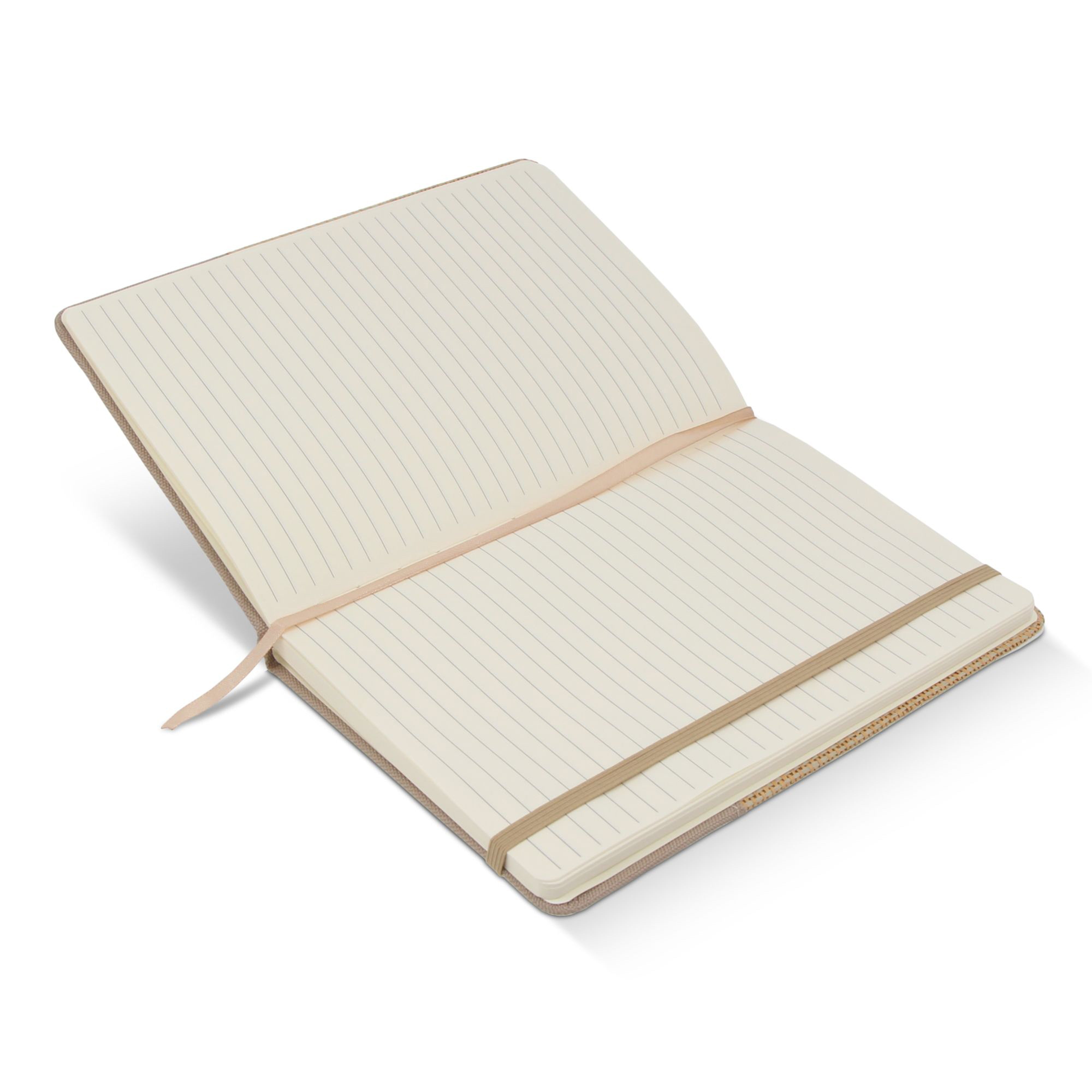 Nachhaltiges A5 Notizbuch aus Jute & RPET