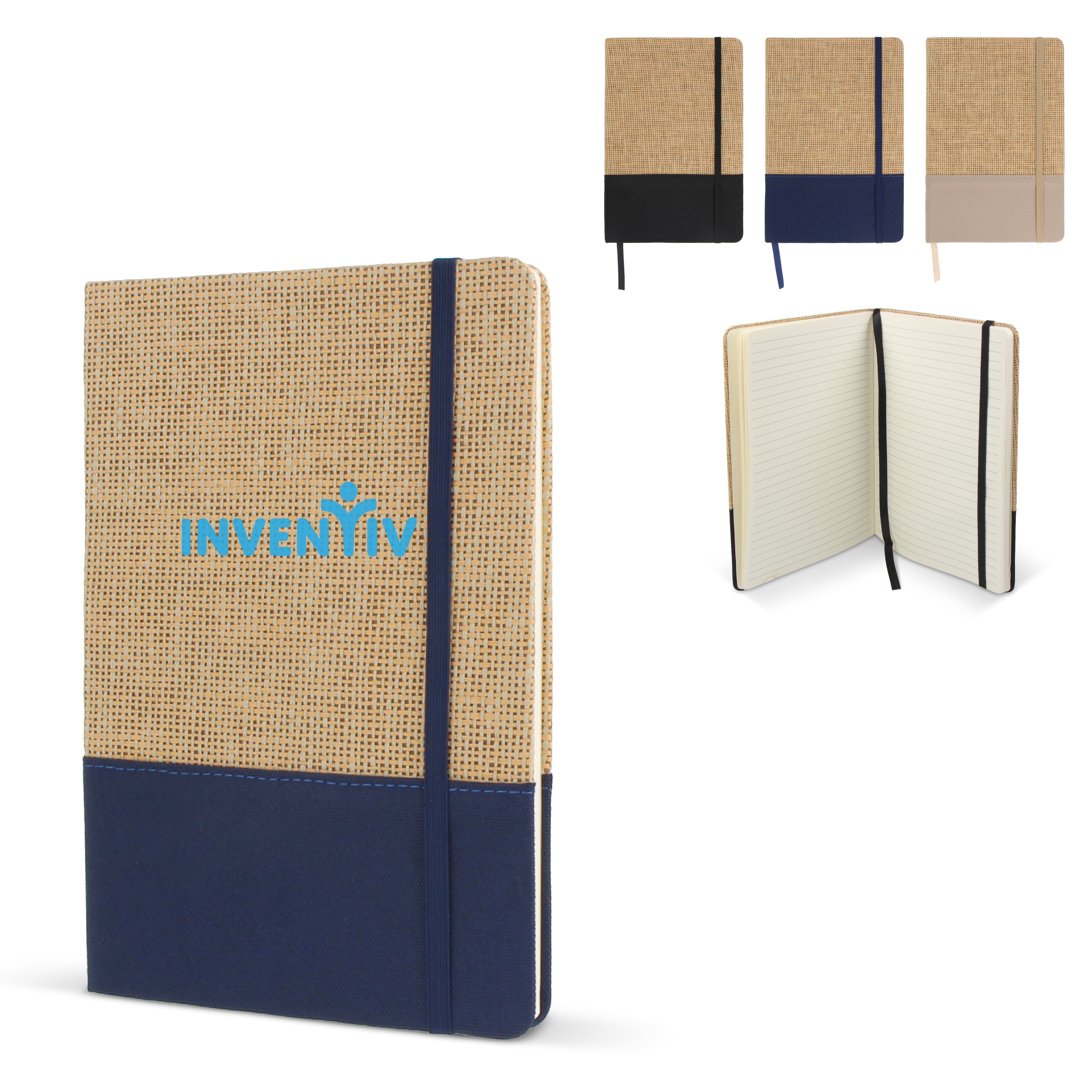 Nachhaltiges A5 Notizbuch aus Jute & RPET