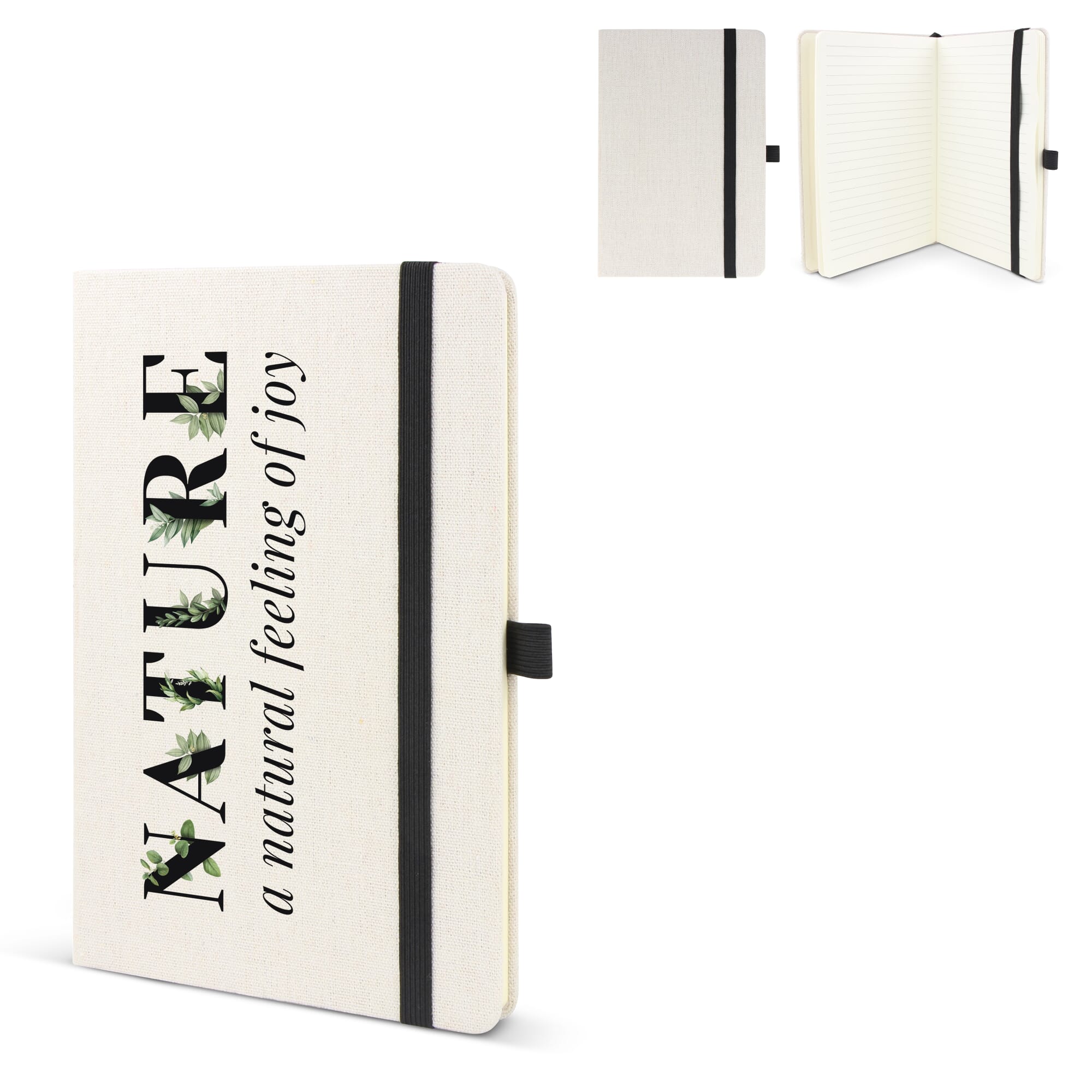 Notizbuch aus recycelter Baumwolle & R-PET A5