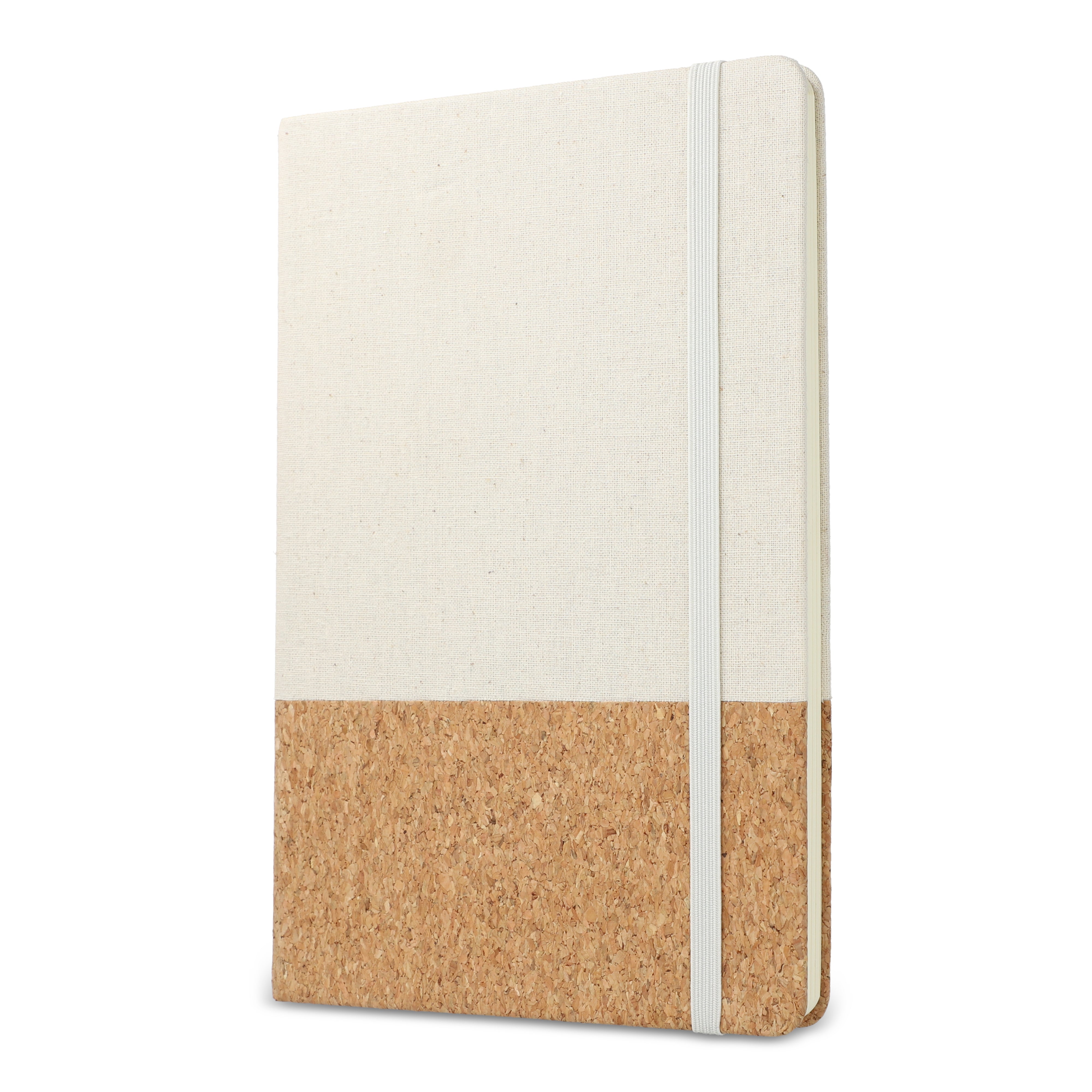 A5 Notizbuch aus Baumwolle & Kork