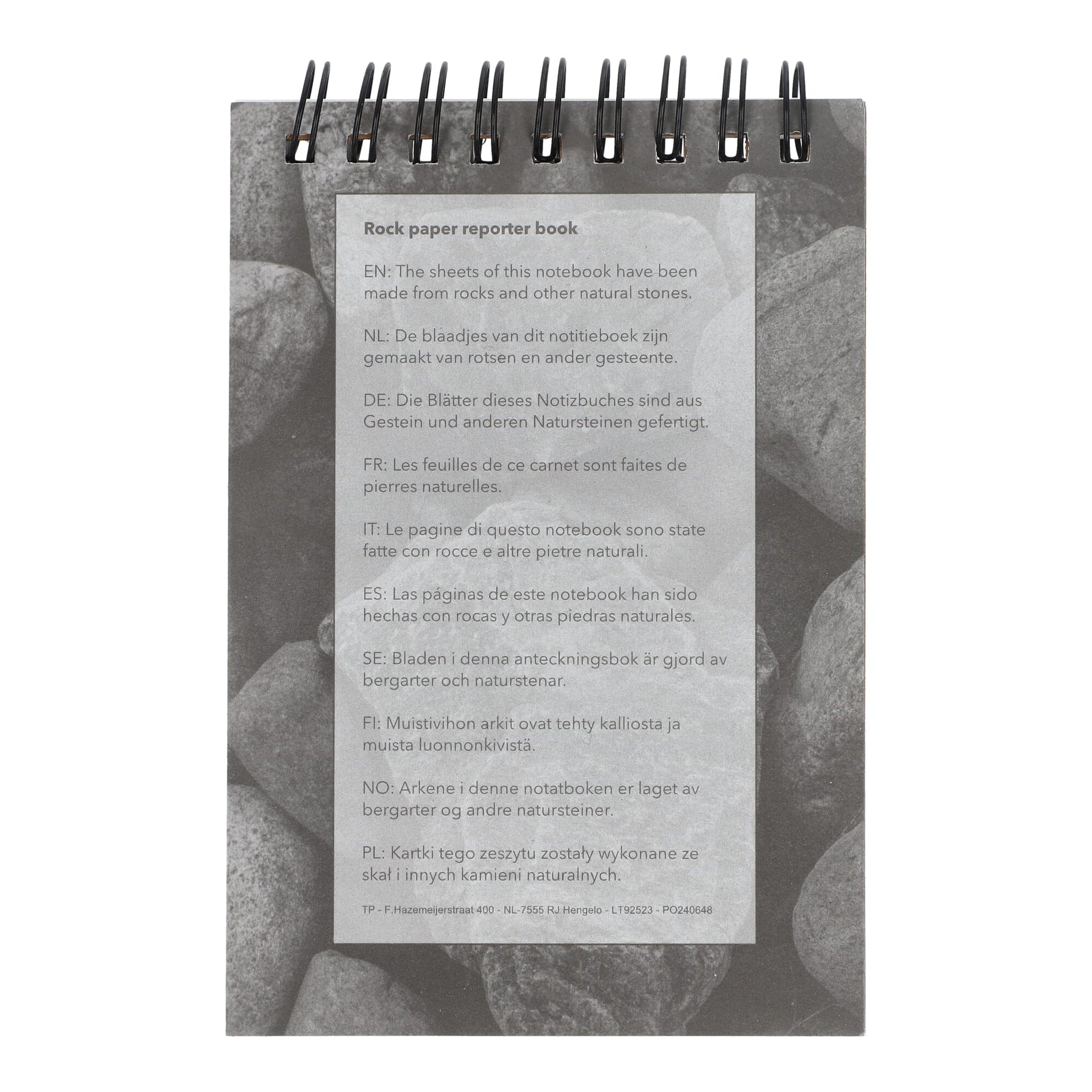 Reporter Notizbuch aus Steinpapier