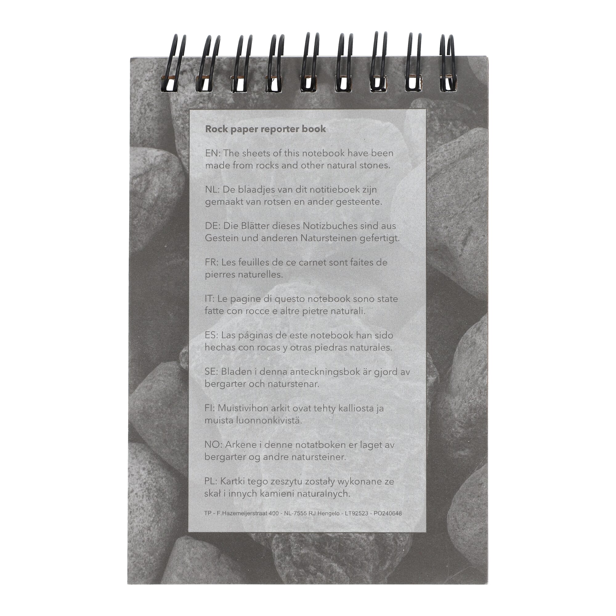 Reporter Notizbuch aus Steinpapier
