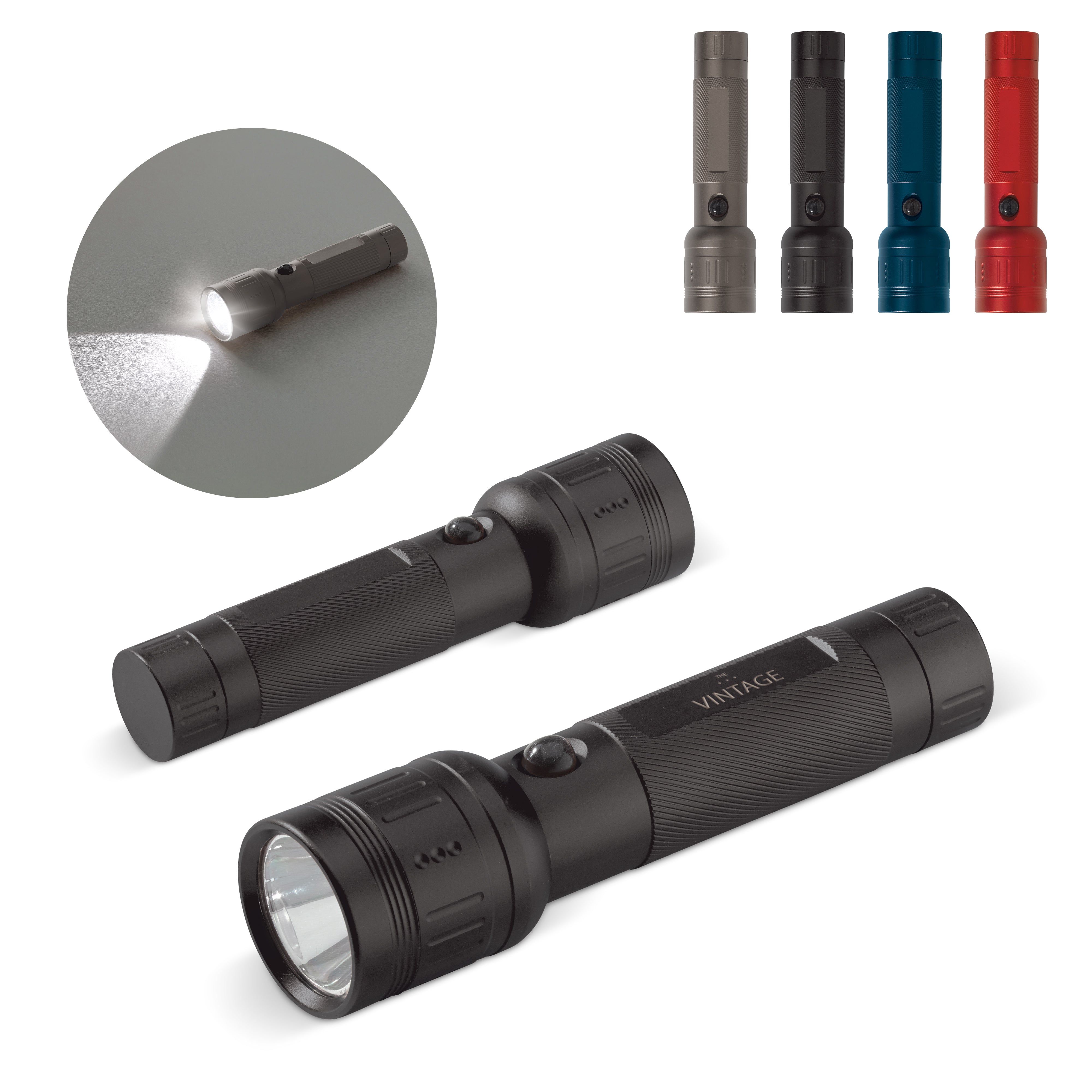 Abenteuer-Taschenlampe aus Aluminium