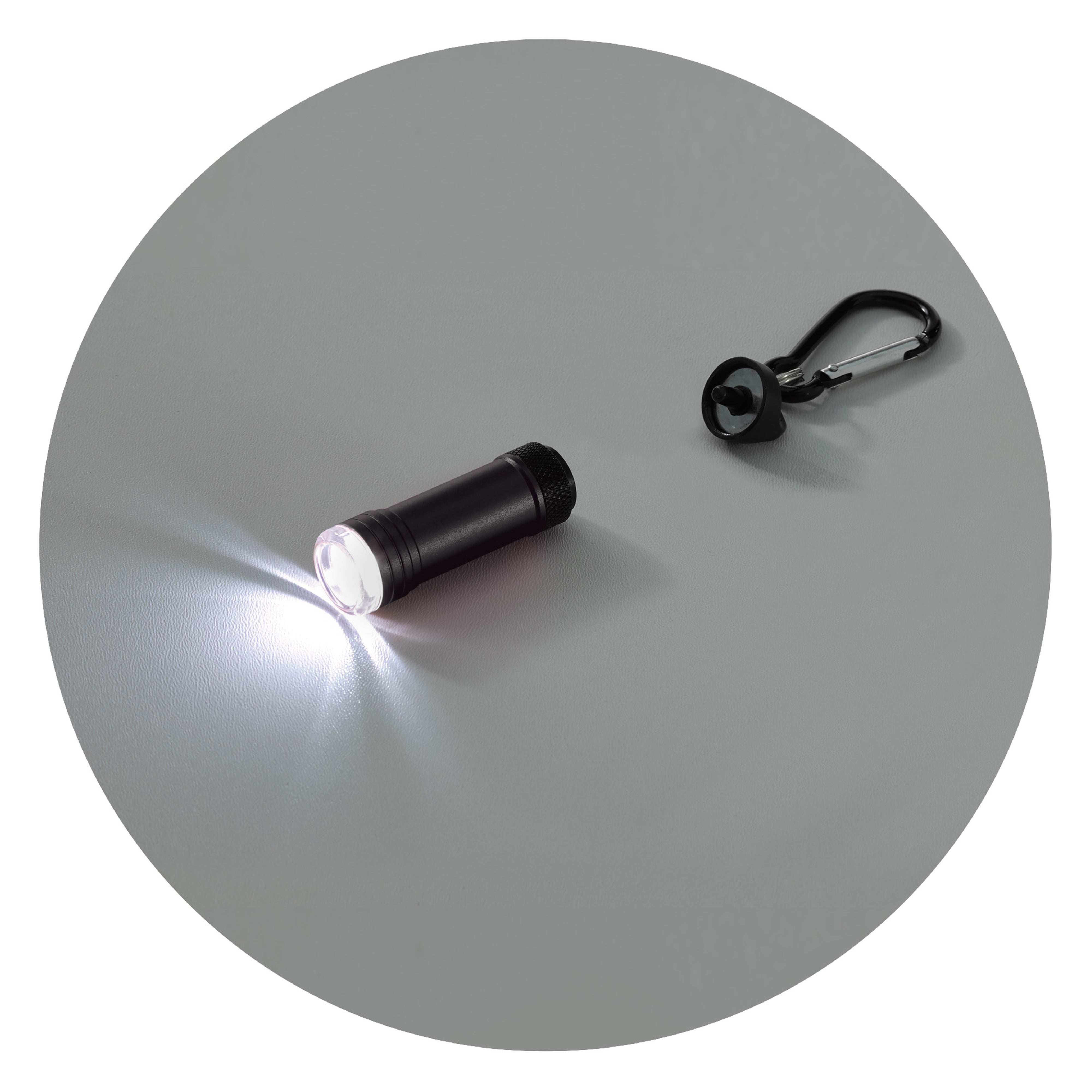 Magnetische LED-Taschenlampe „Survival“ mit Karabiner