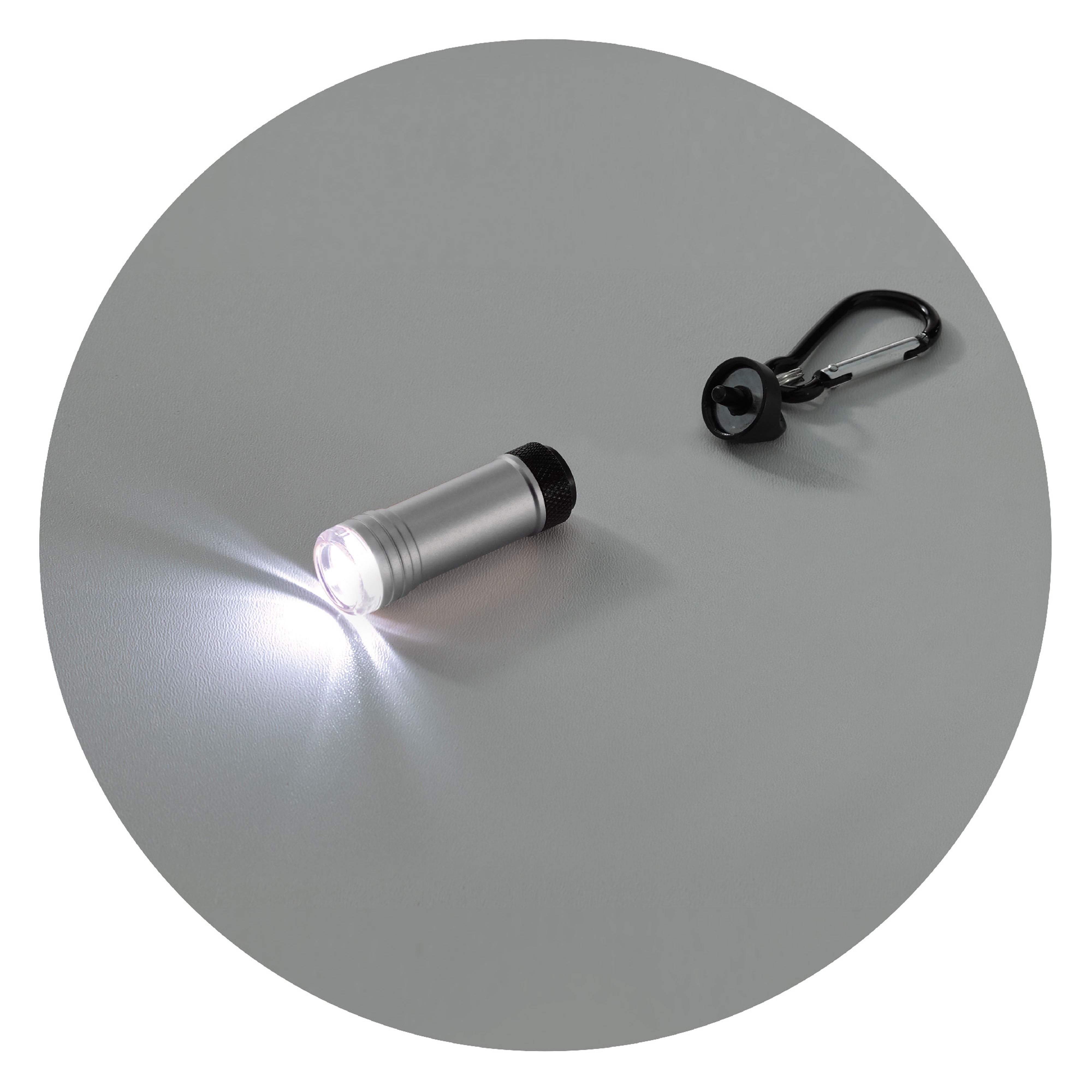 Magnetische LED-Taschenlampe „Survival“ mit Karabiner