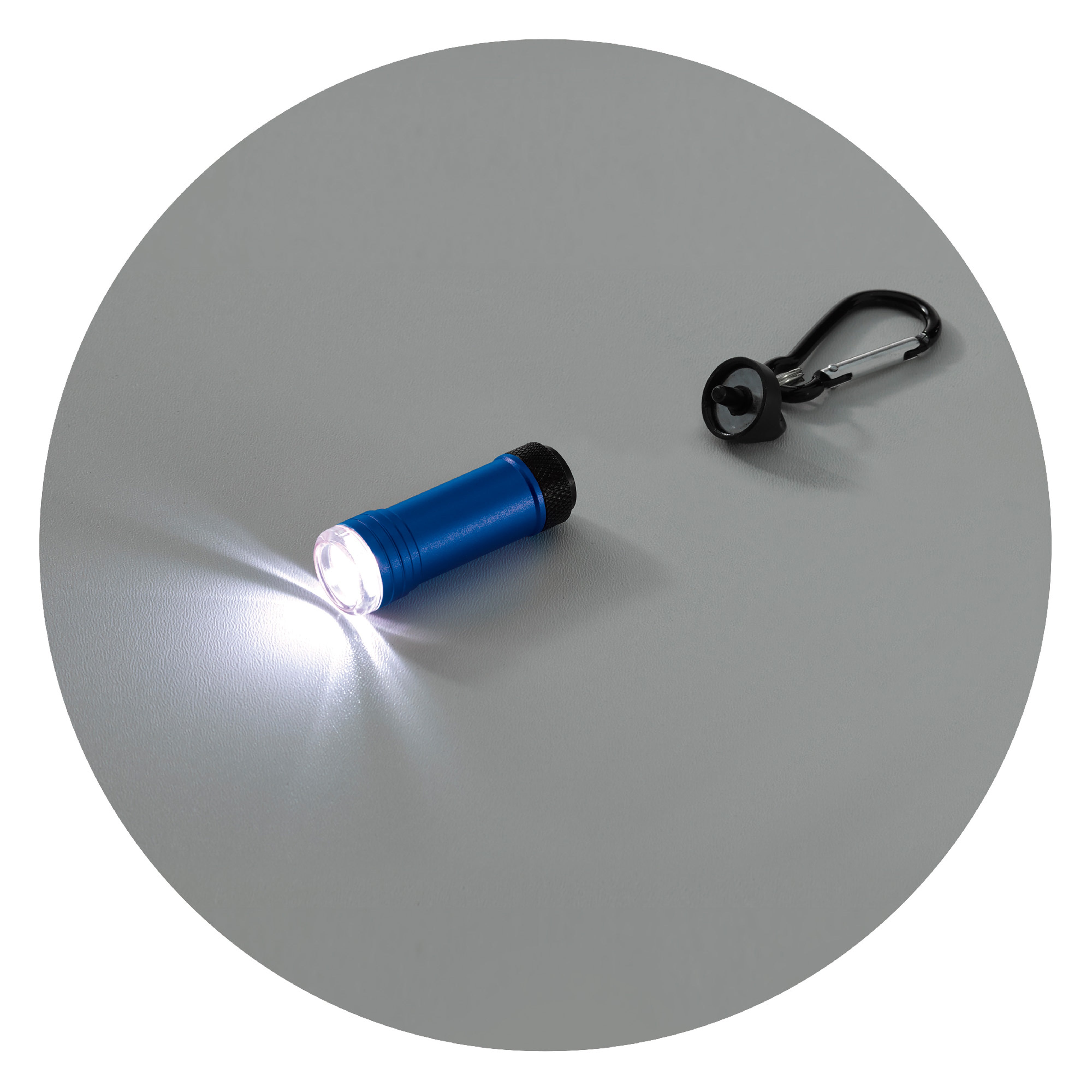 Magnetische LED-Taschenlampe „Survival“ mit Karabiner