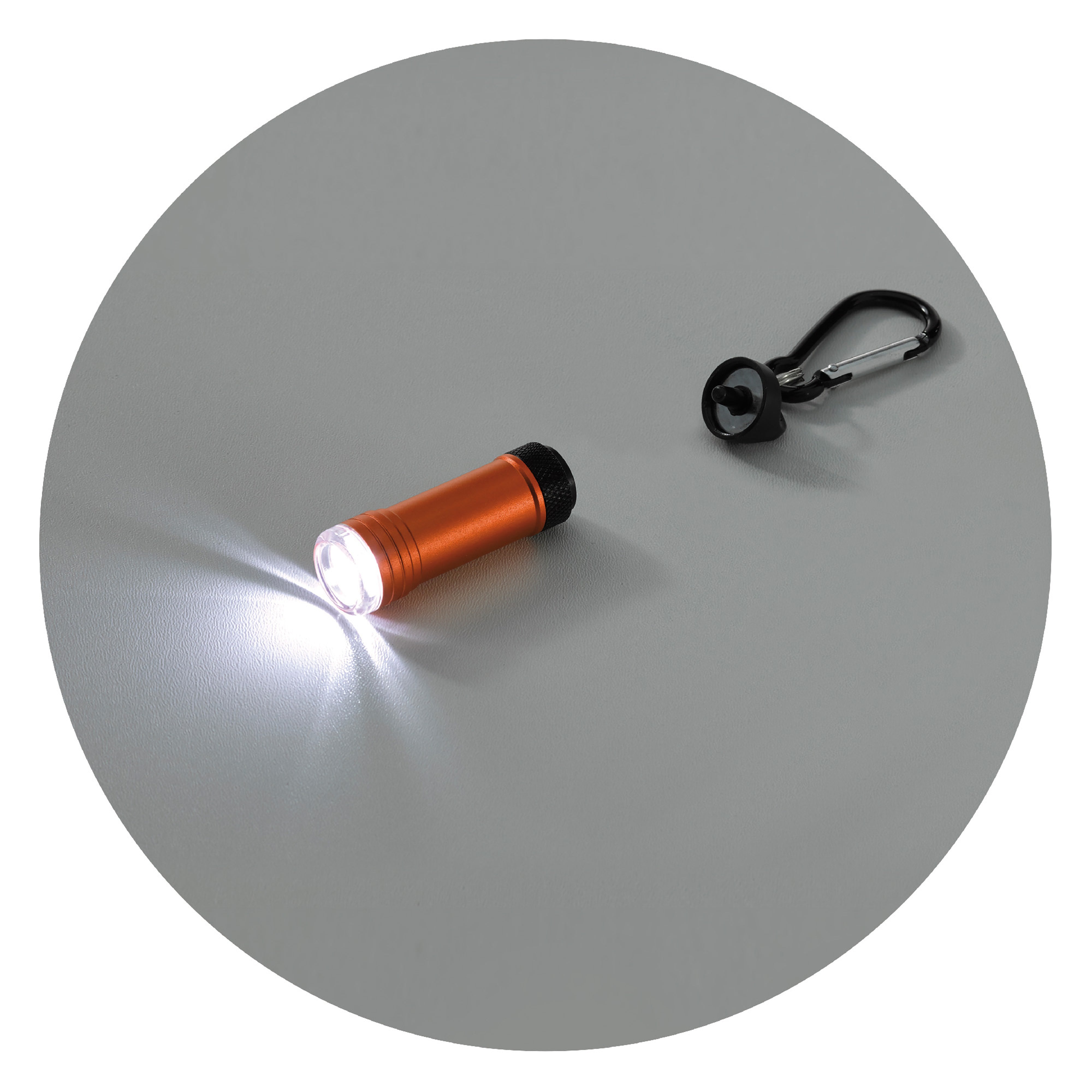 Magnetische LED-Taschenlampe „Survival“ mit Karabiner