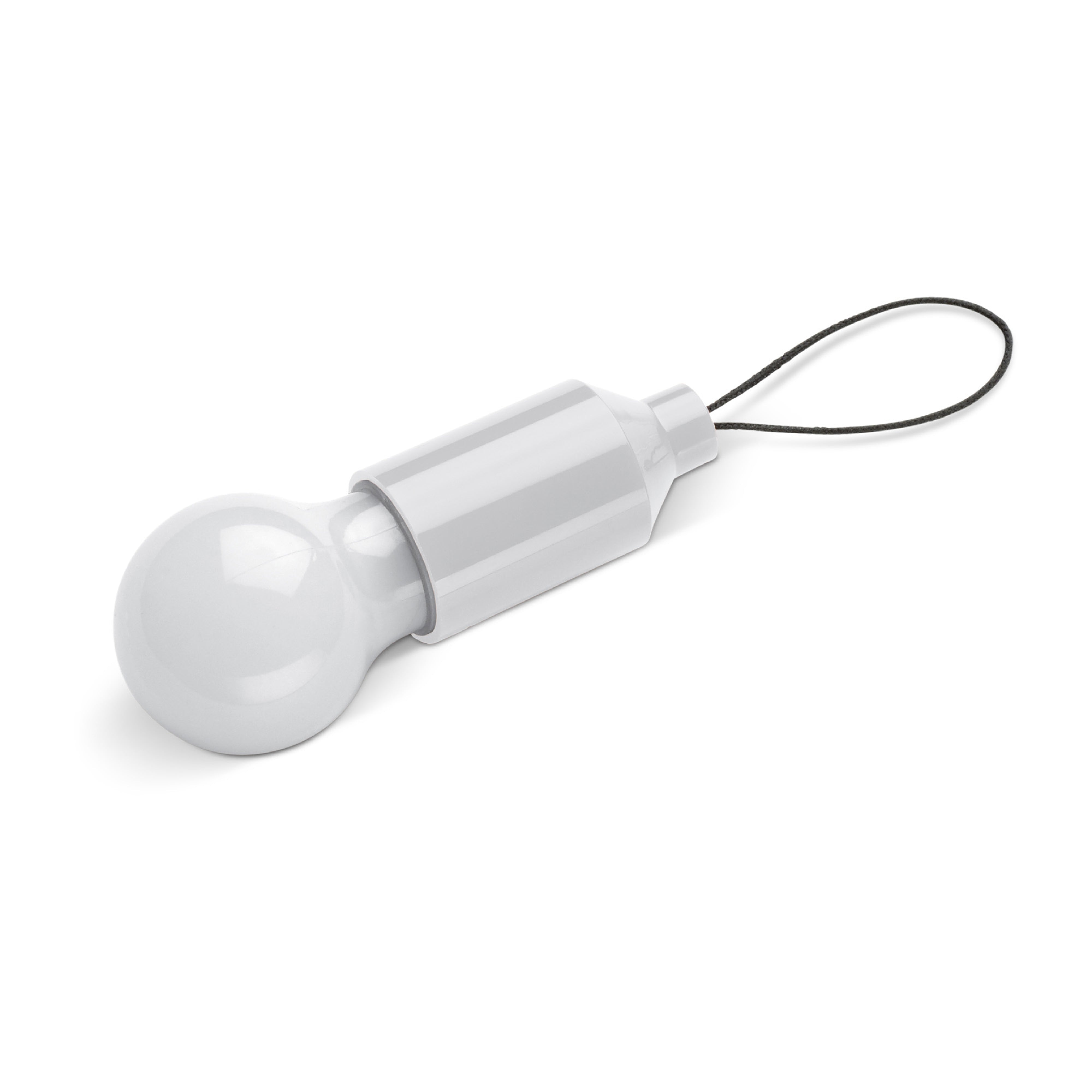 LED-Schlüsselanhänger in Glühlampenform