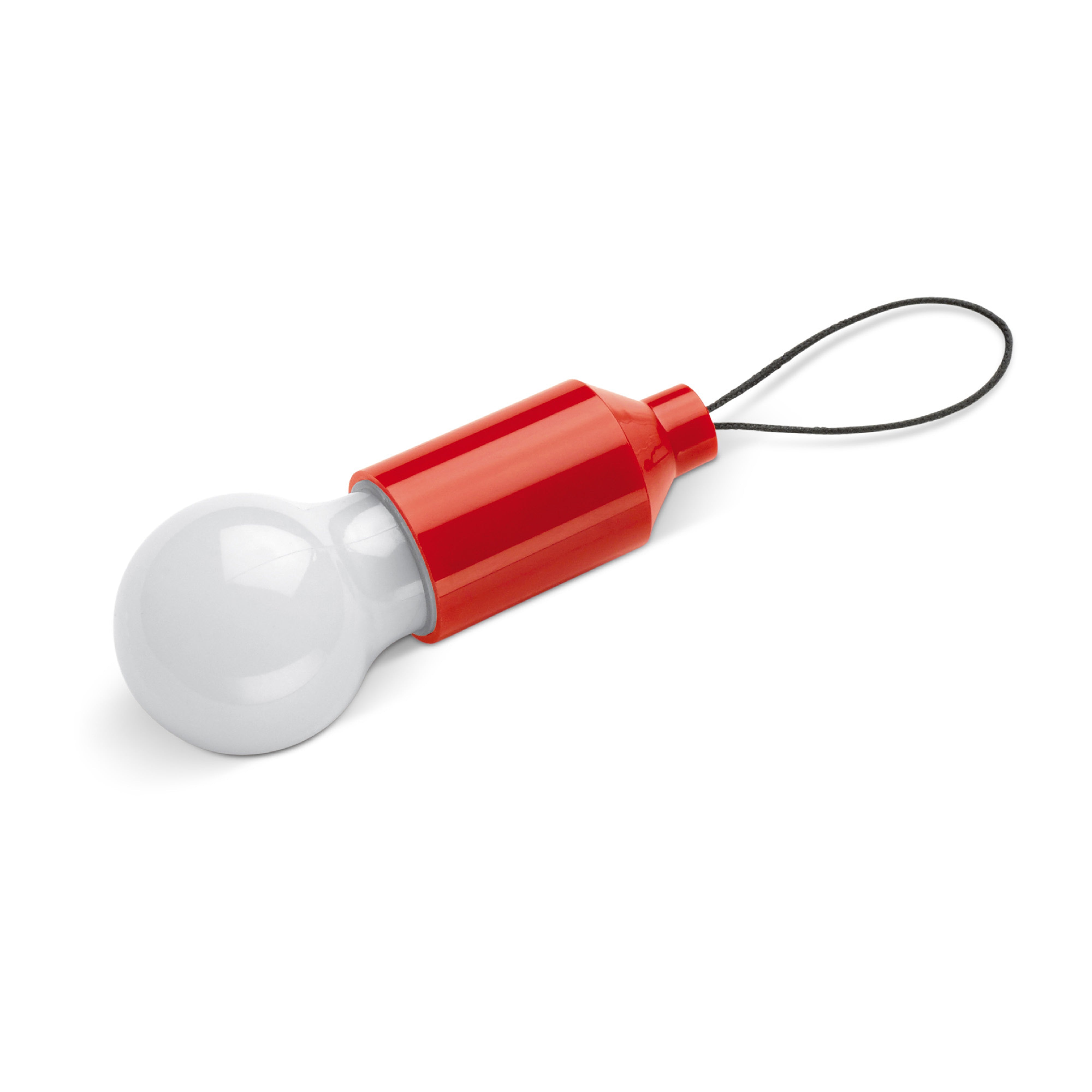 LED-Schlüsselanhänger in Glühlampenform