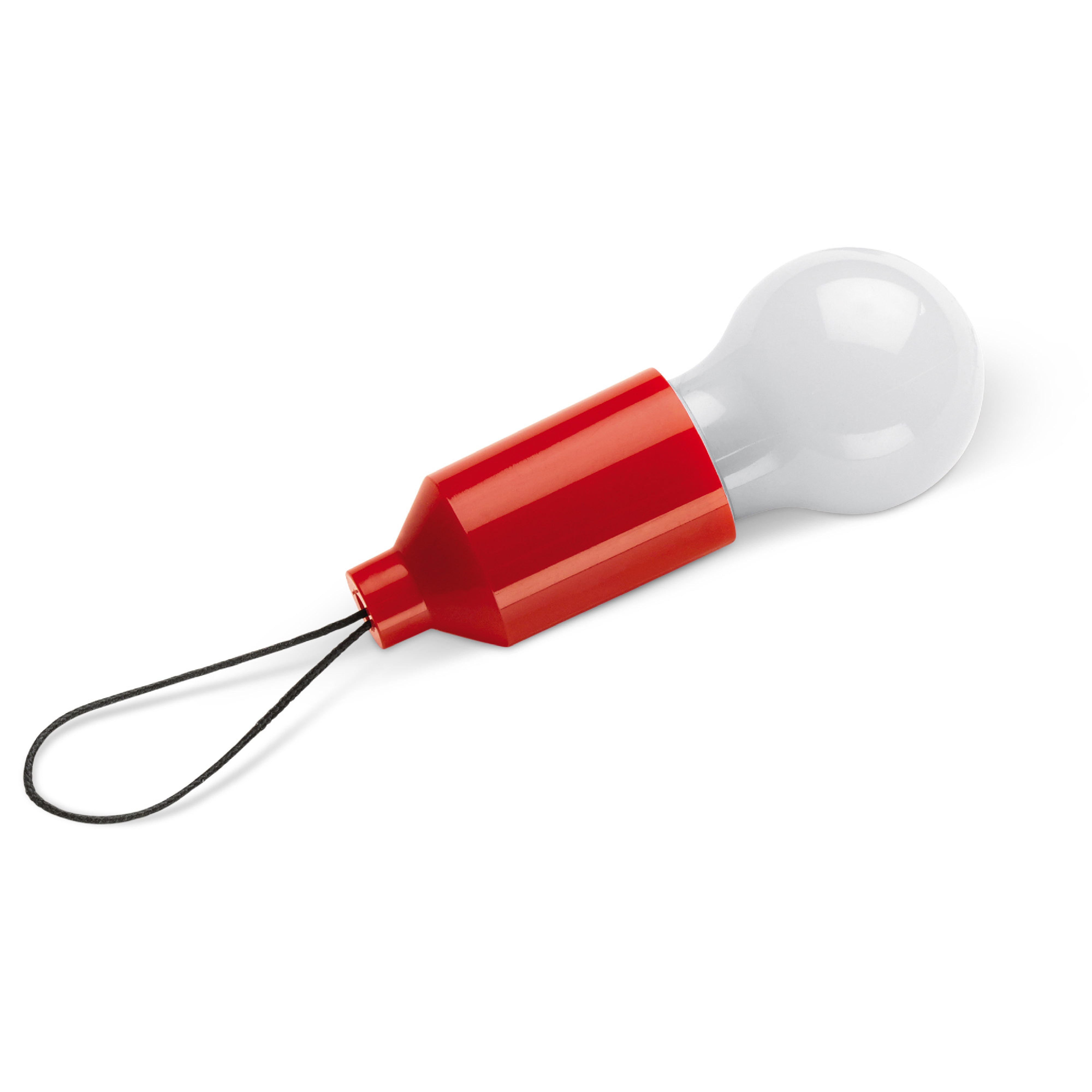 LED-Schlüsselanhänger in Glühlampenform
