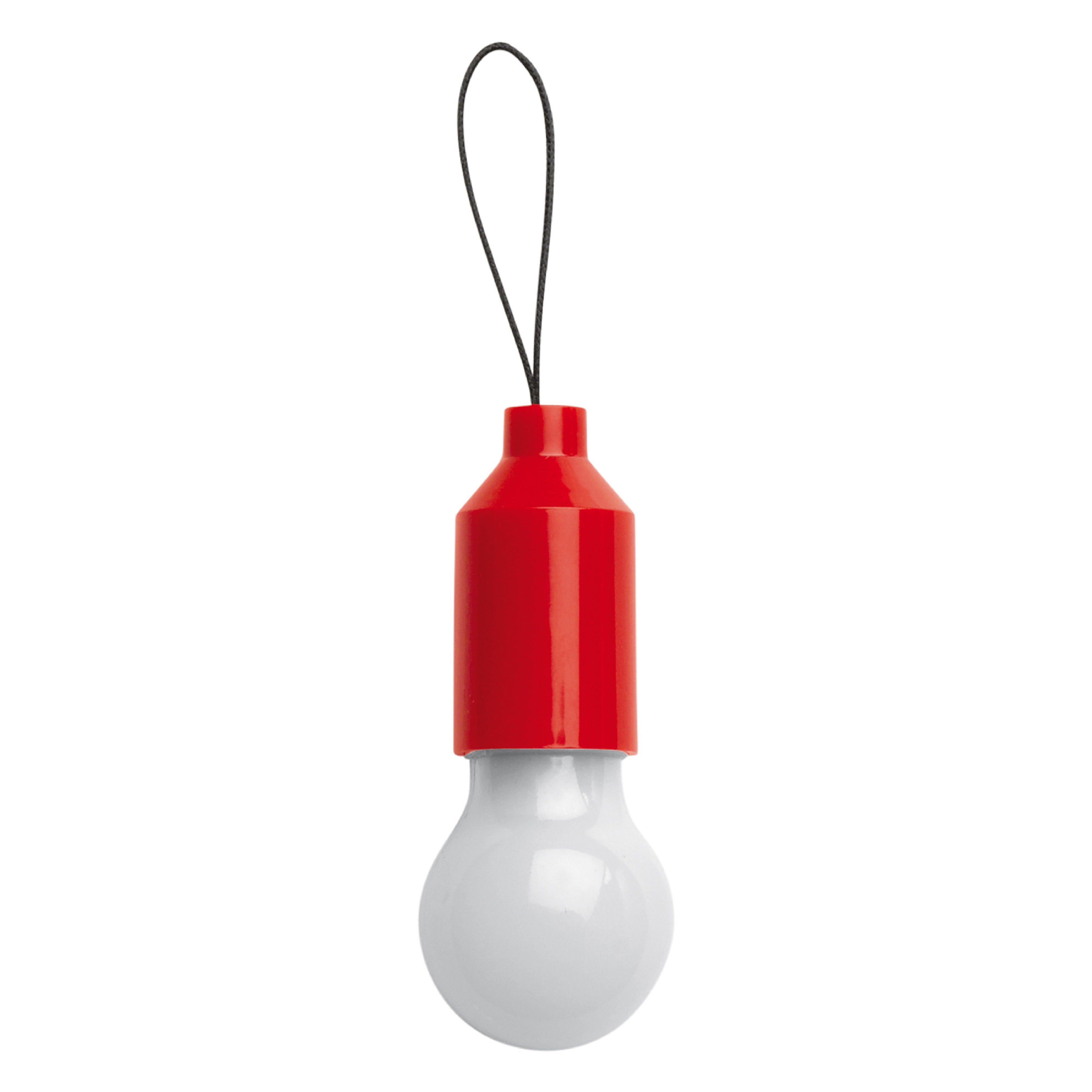 LED-Schlüsselanhänger in Glühlampenform