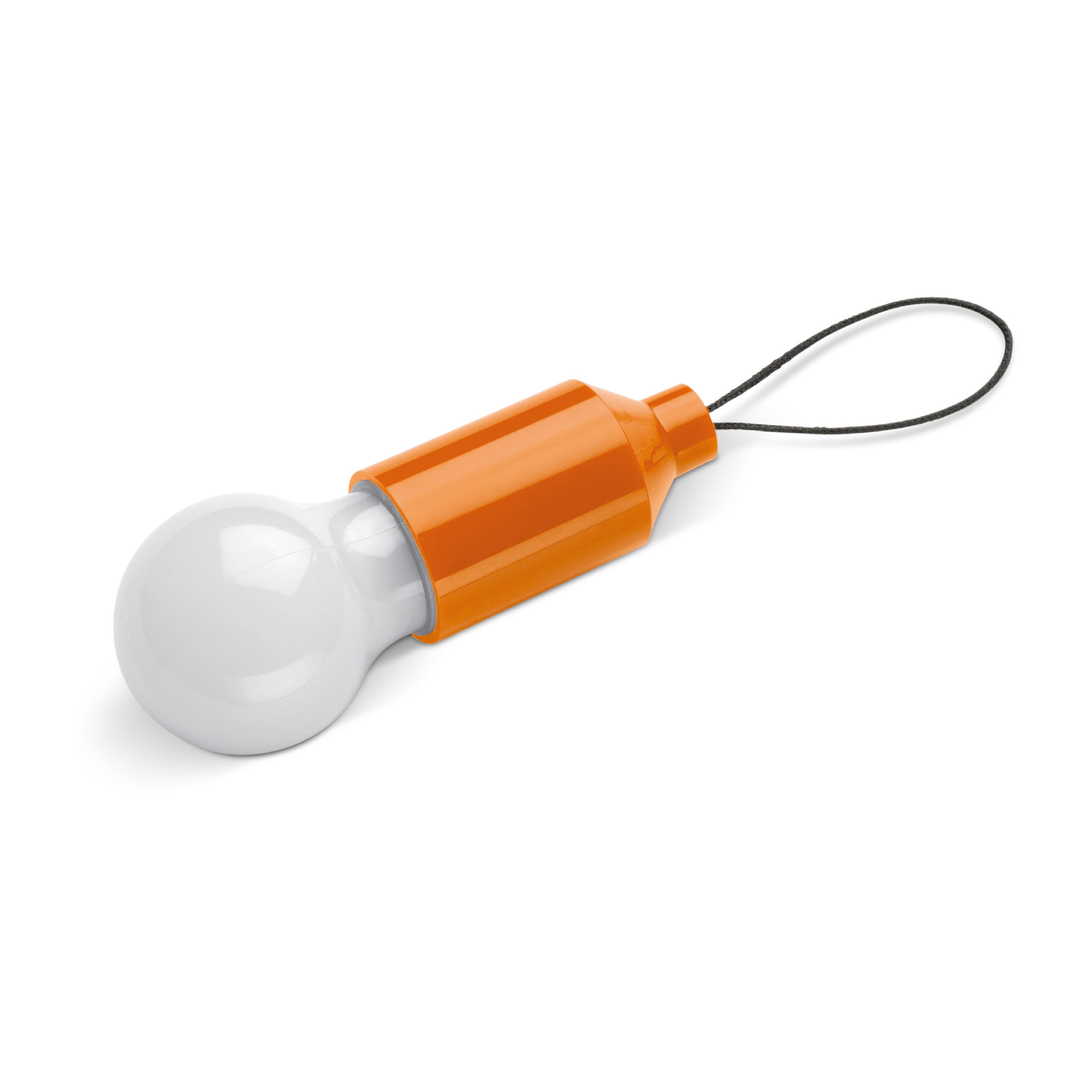 LED-Schlüsselanhänger in Glühlampenform