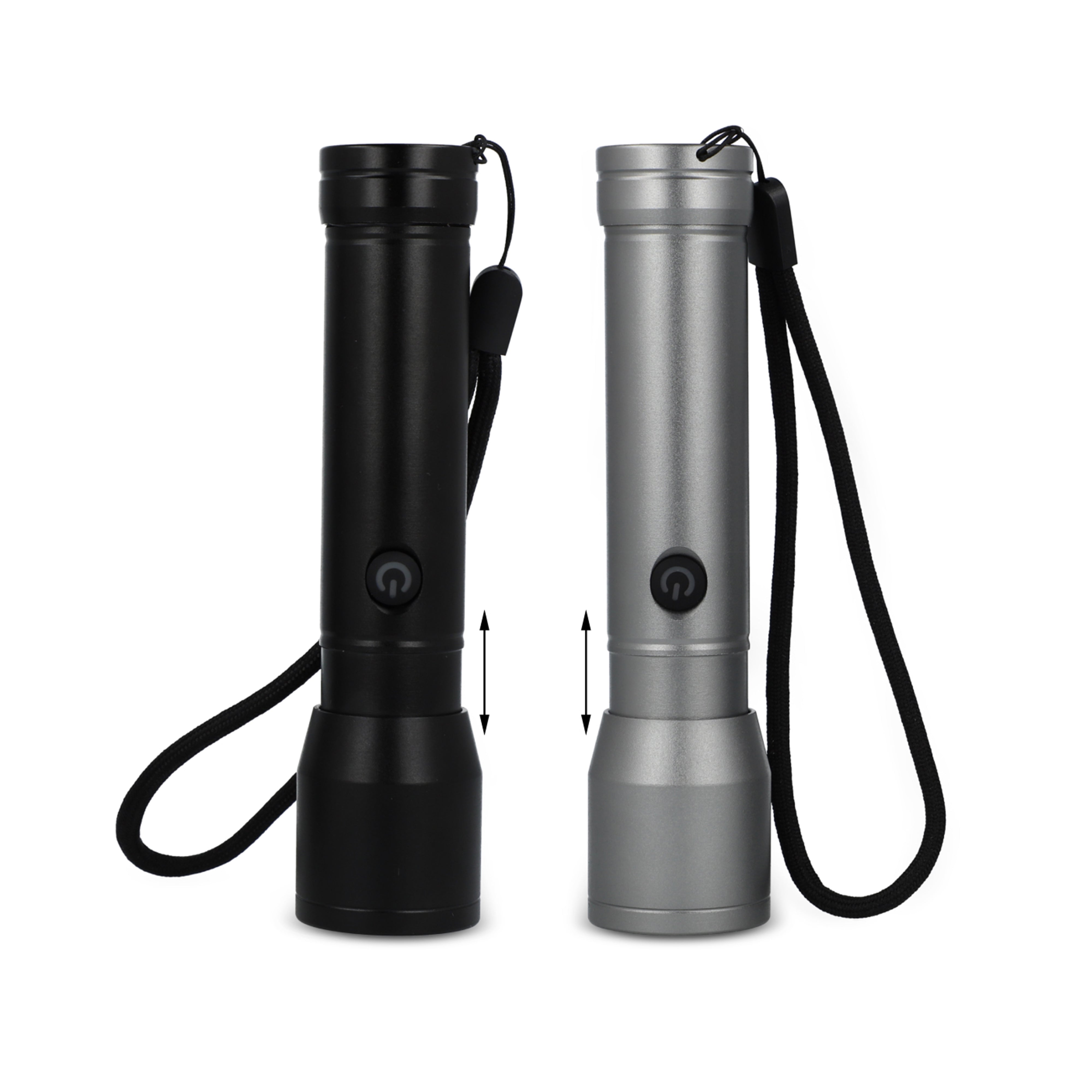 Wiederaufladbare LED-Taschenlampe aus recyceltem Aluminium