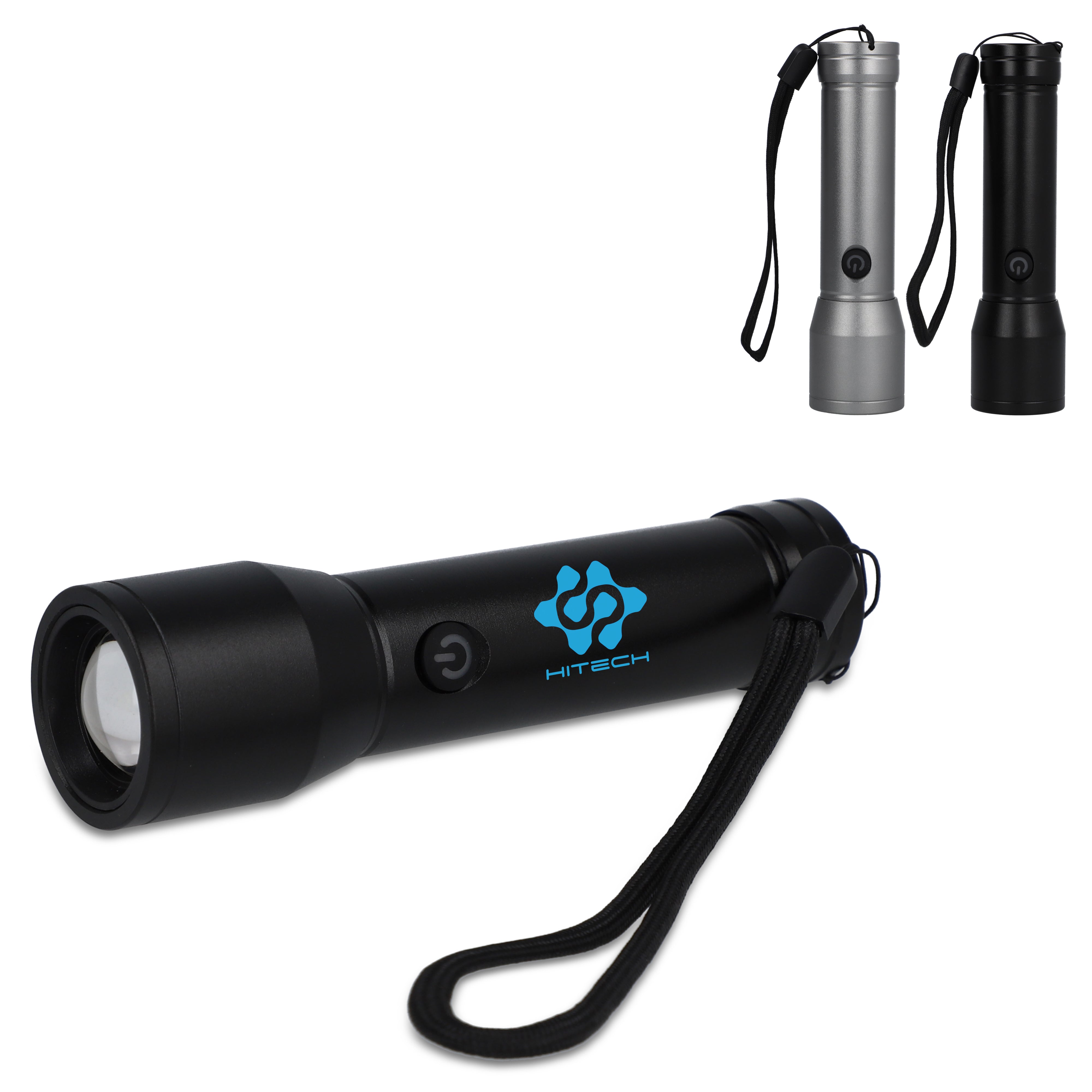 Wiederaufladbare LED-Taschenlampe aus recyceltem Aluminium