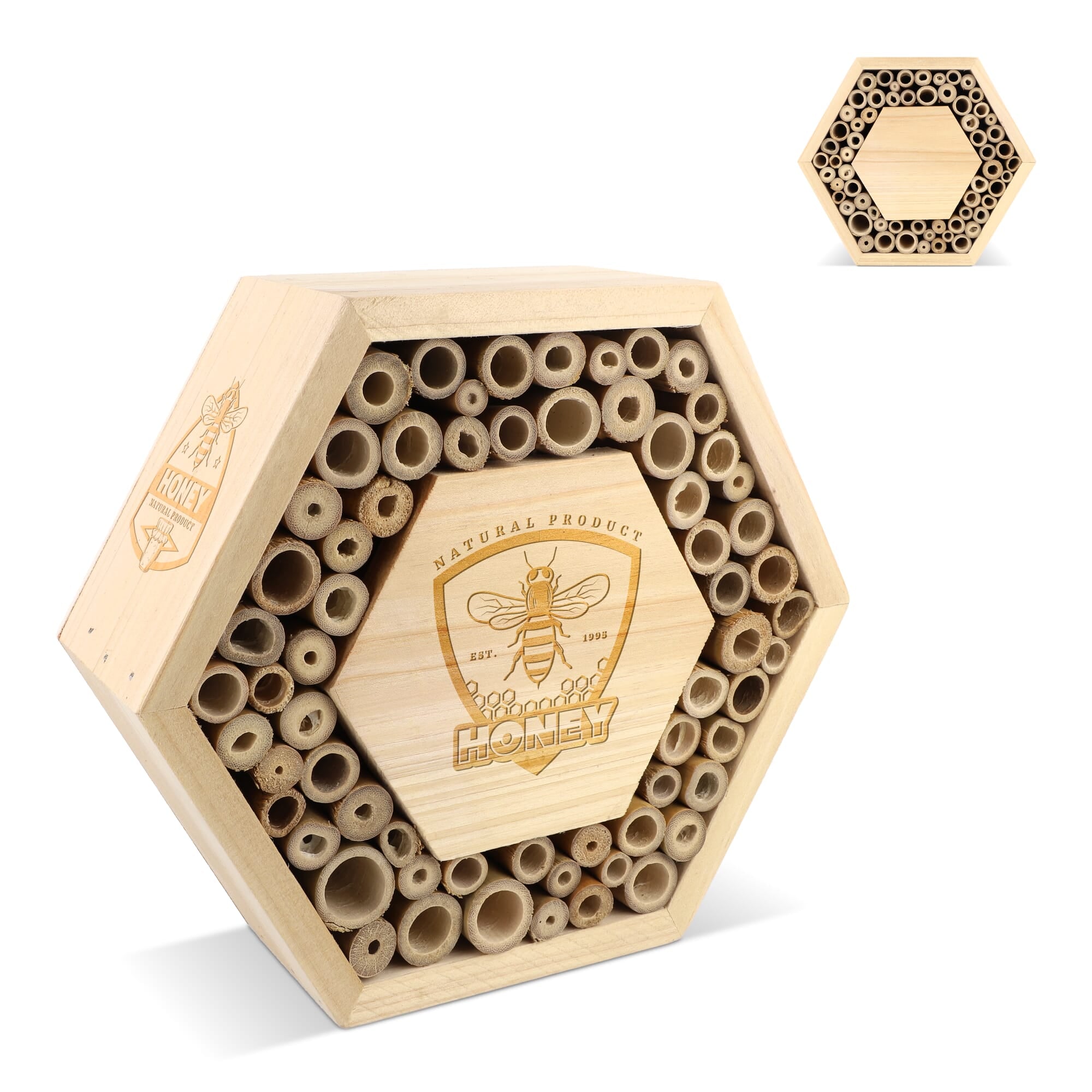Bienenhaus aus FSC-Holz, sechseckig