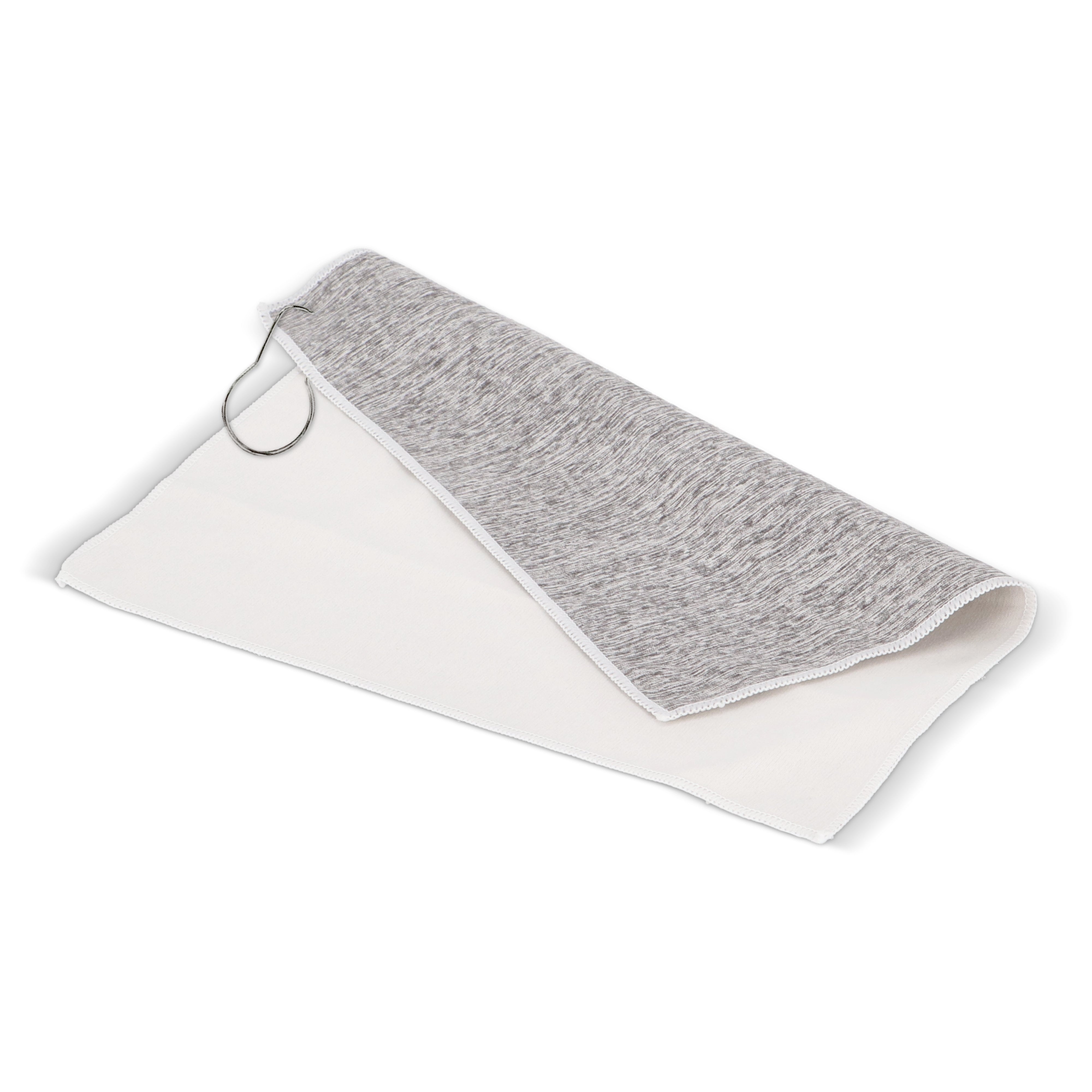 Schnelltrocknendes Golfhandtuch mit Haken aus rPET – 30 × 30 cm
