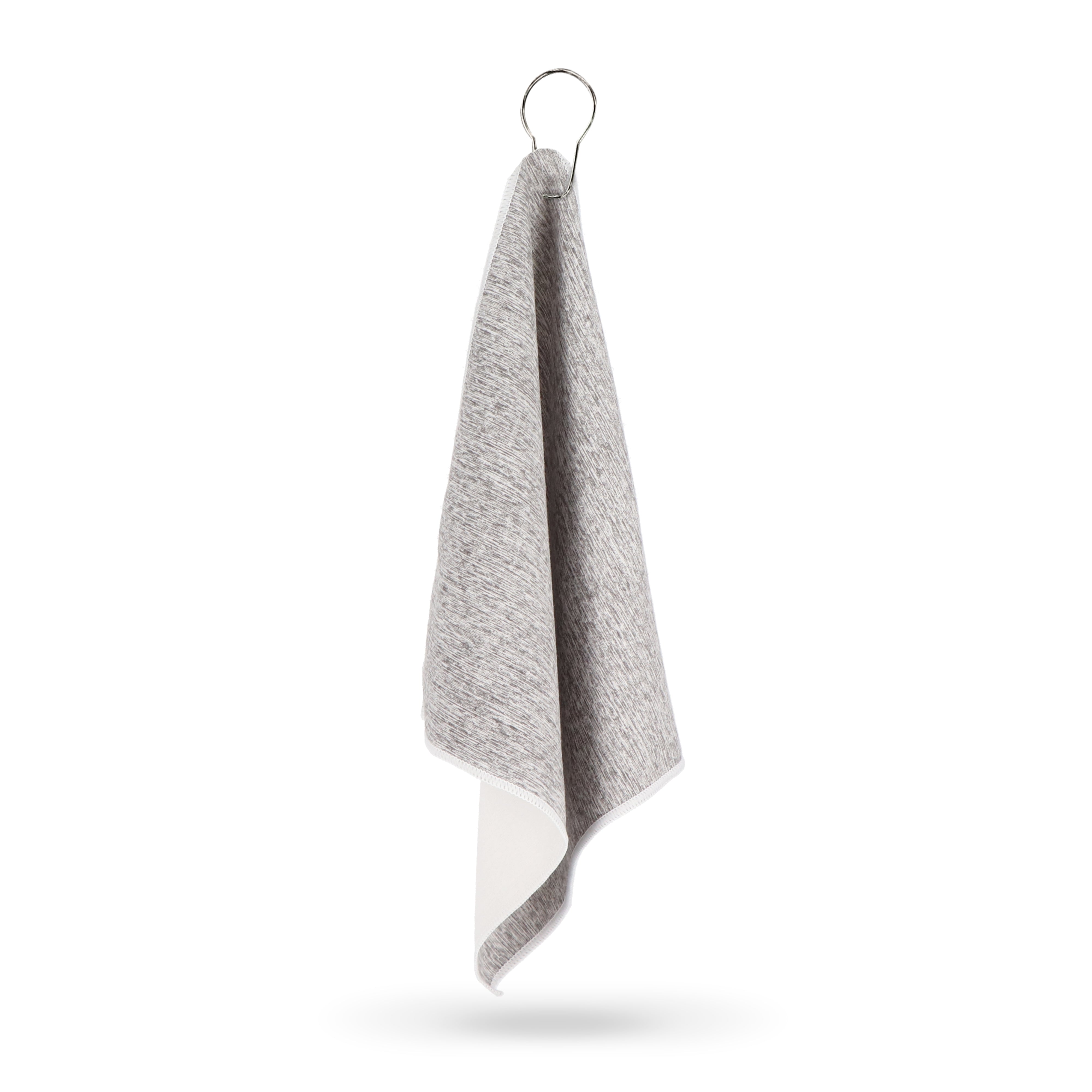 Schnelltrocknendes Golfhandtuch mit Haken aus rPET – 30 × 30 cm