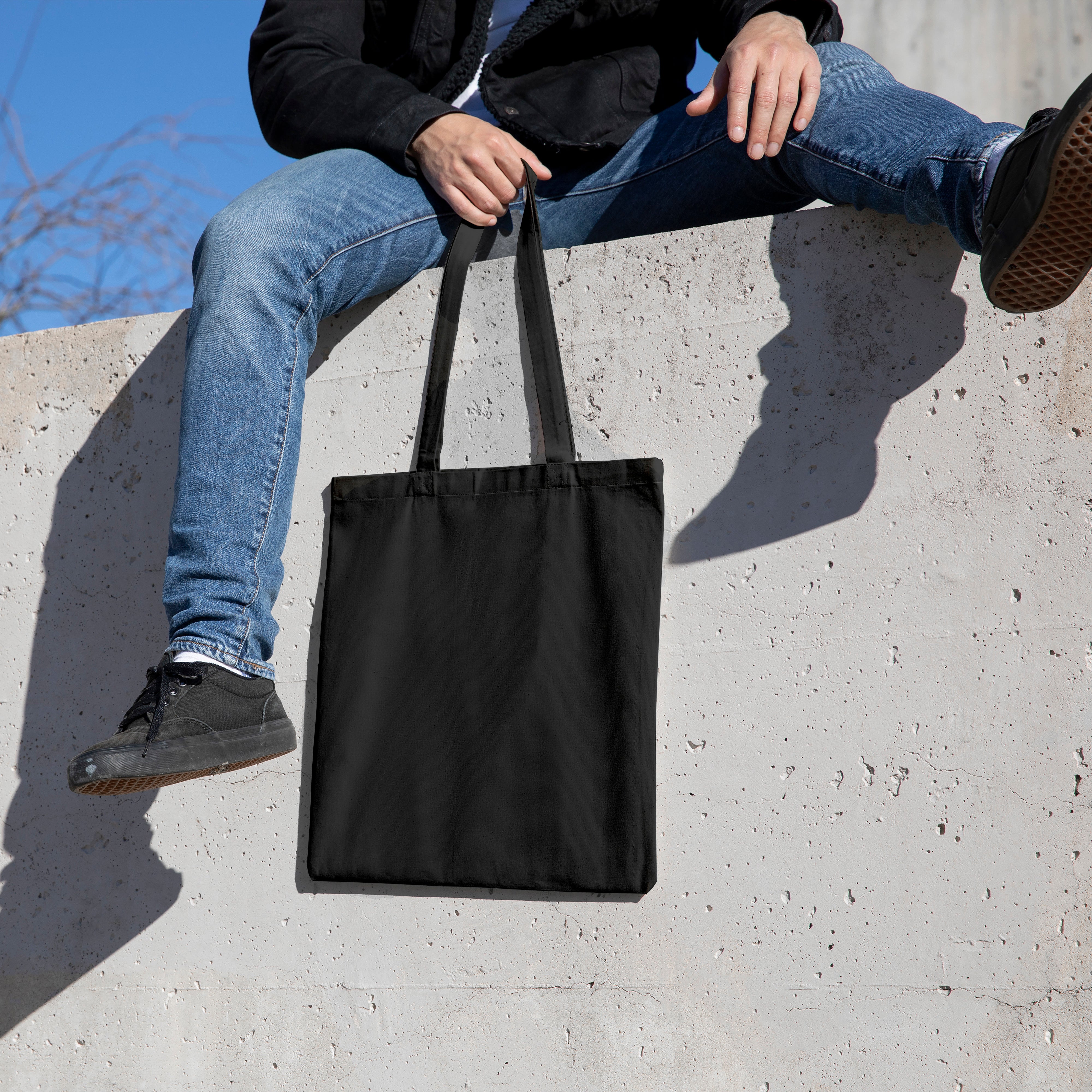 OEKO-TEX® Baumwoll Umhängetasche in Trendfarben 140 g/m²