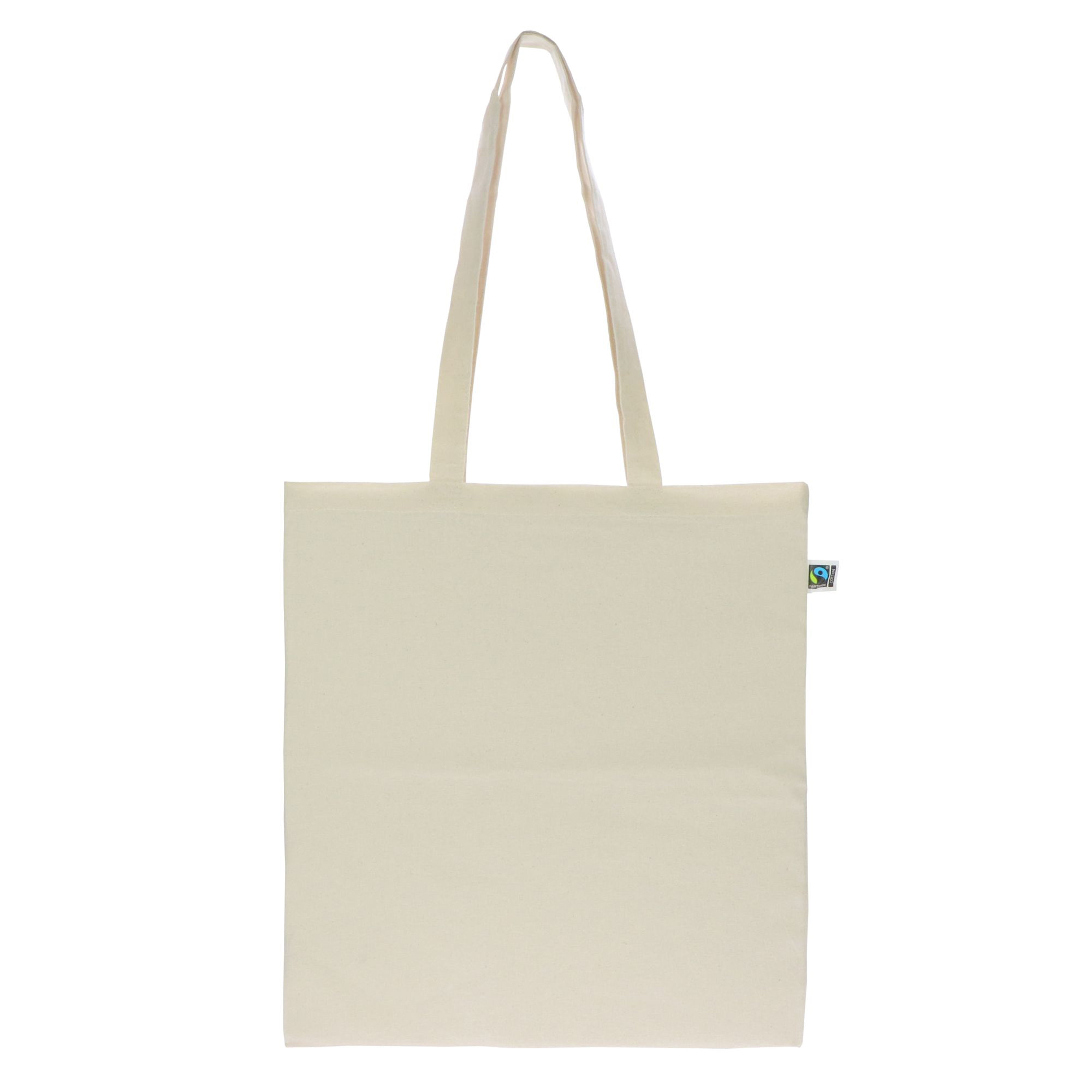 Fairtrade Baumwolltasche 140 g/m² 38 × 42 cm
