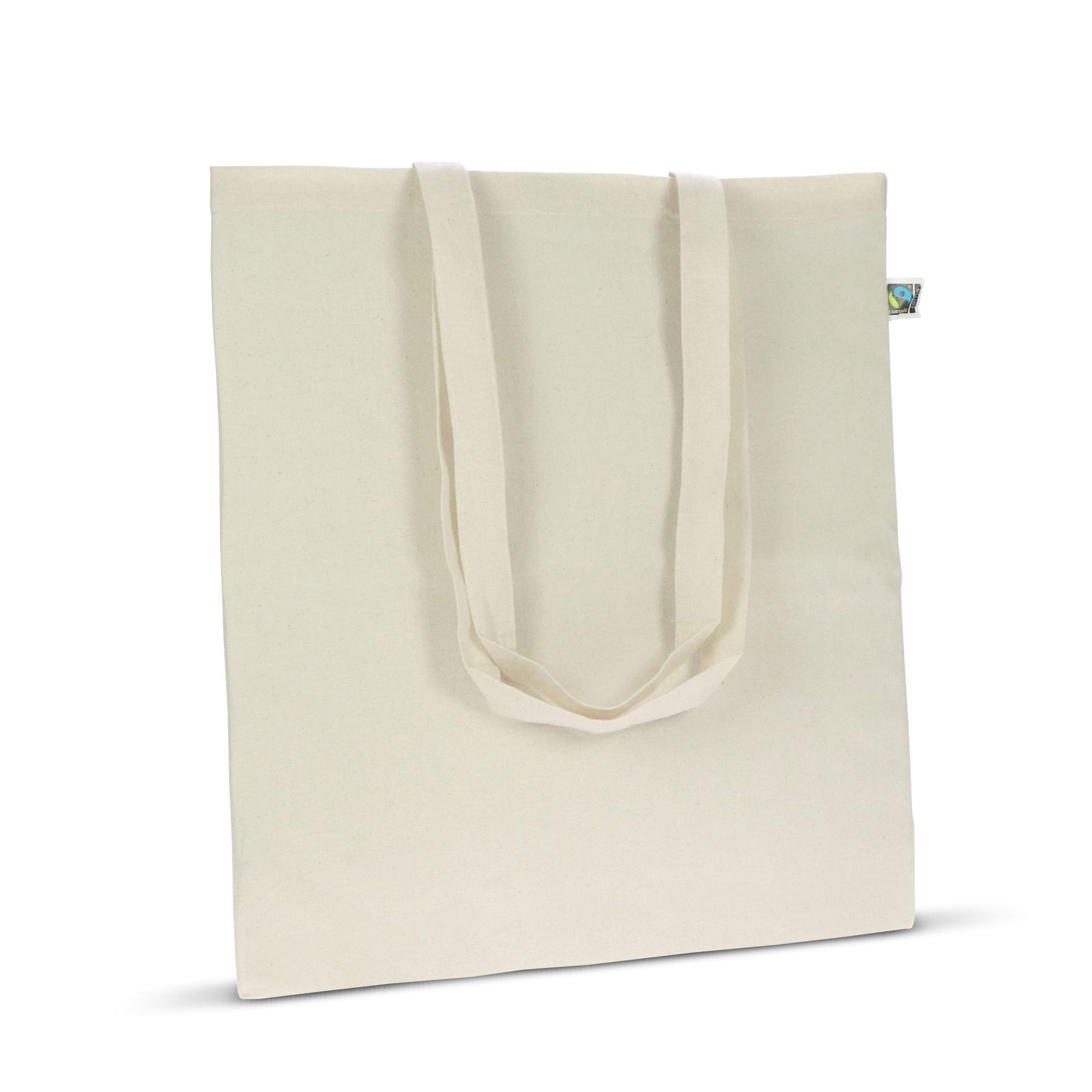Fairtrade Baumwolltasche 140 g/m² 38 × 42 cm