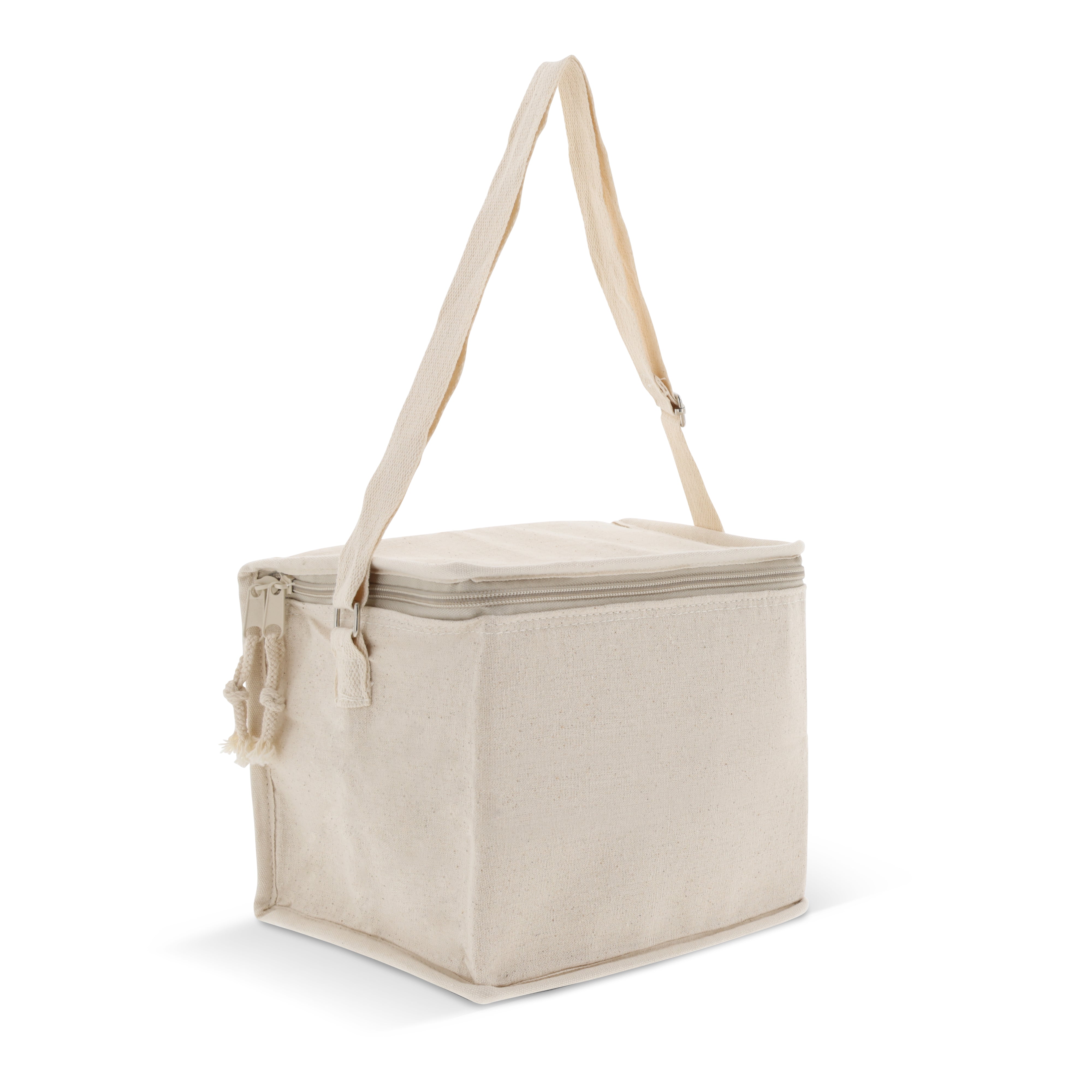 Kühltasche mit Baumwoll-Außenhülle 22 × 18 × 18 cm