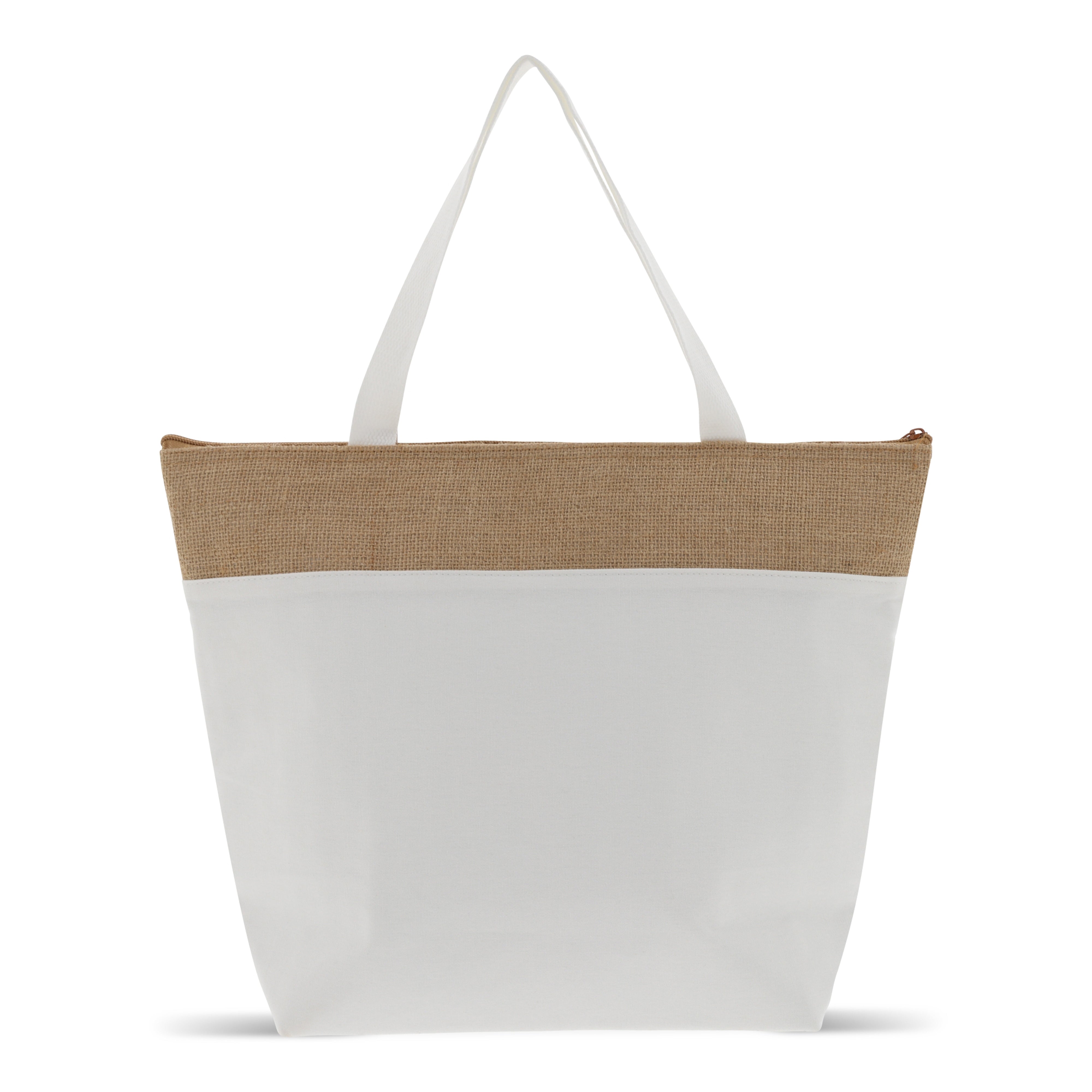 Strand Kühltasche aus Baumwolle & Jute 43 × 33 × 14 cm