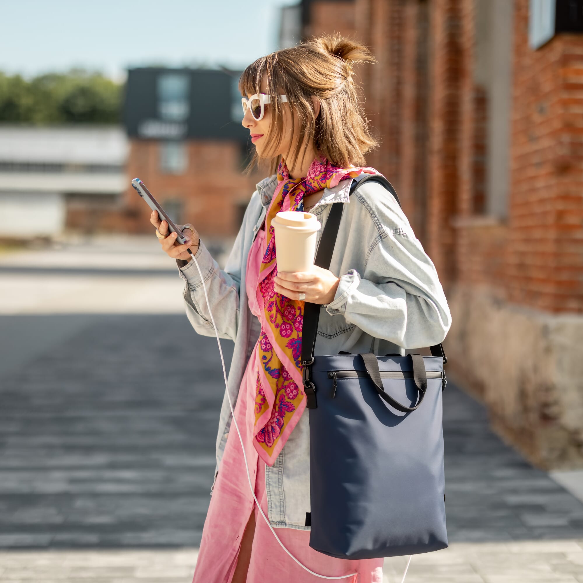 PU Kiew Laptop-Rucksack 28 x 42 x 12,5 cm