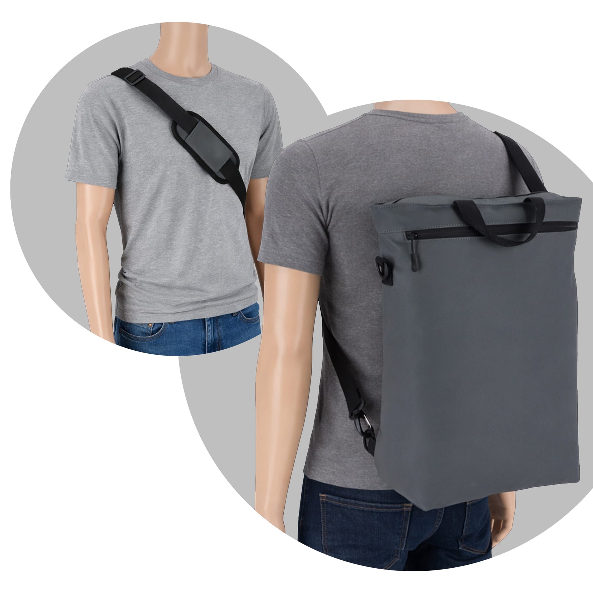 PU Kiew Laptop-Rucksack 28 x 42 x 12,5 cm