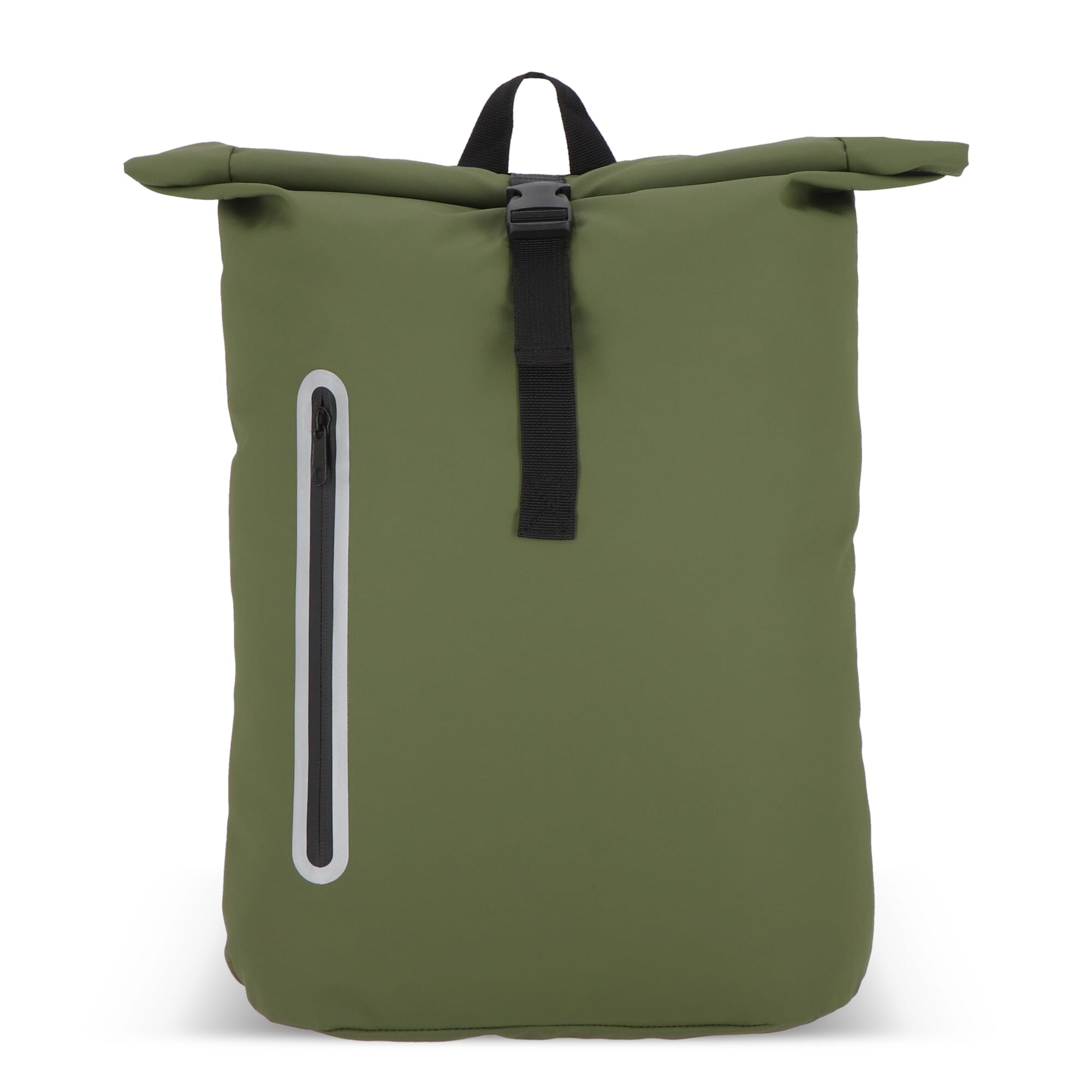 PU-beschichteter R-PET 600D Rolltop-Rucksack 20L