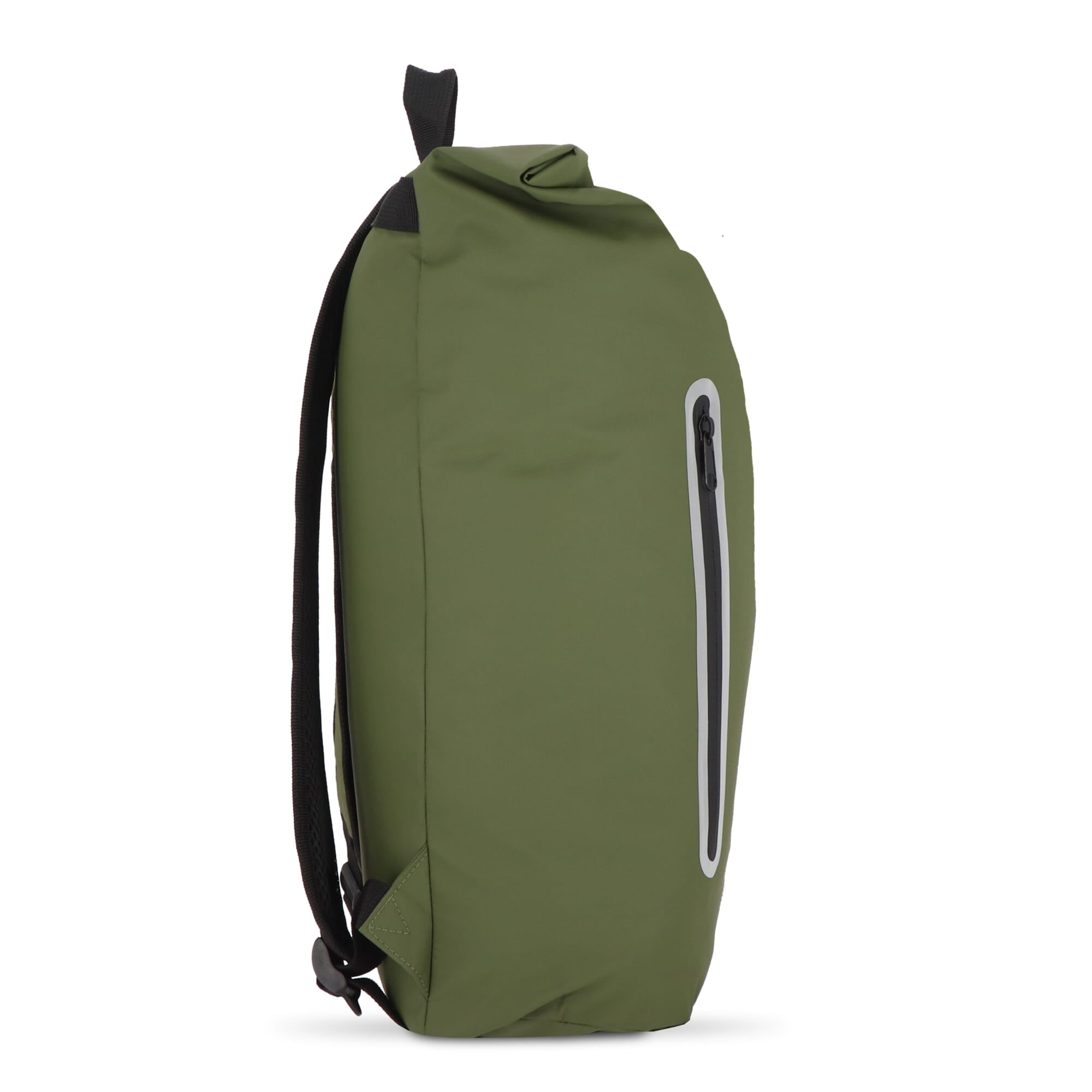 PU-beschichteter R-PET 600D Rolltop-Rucksack 20L