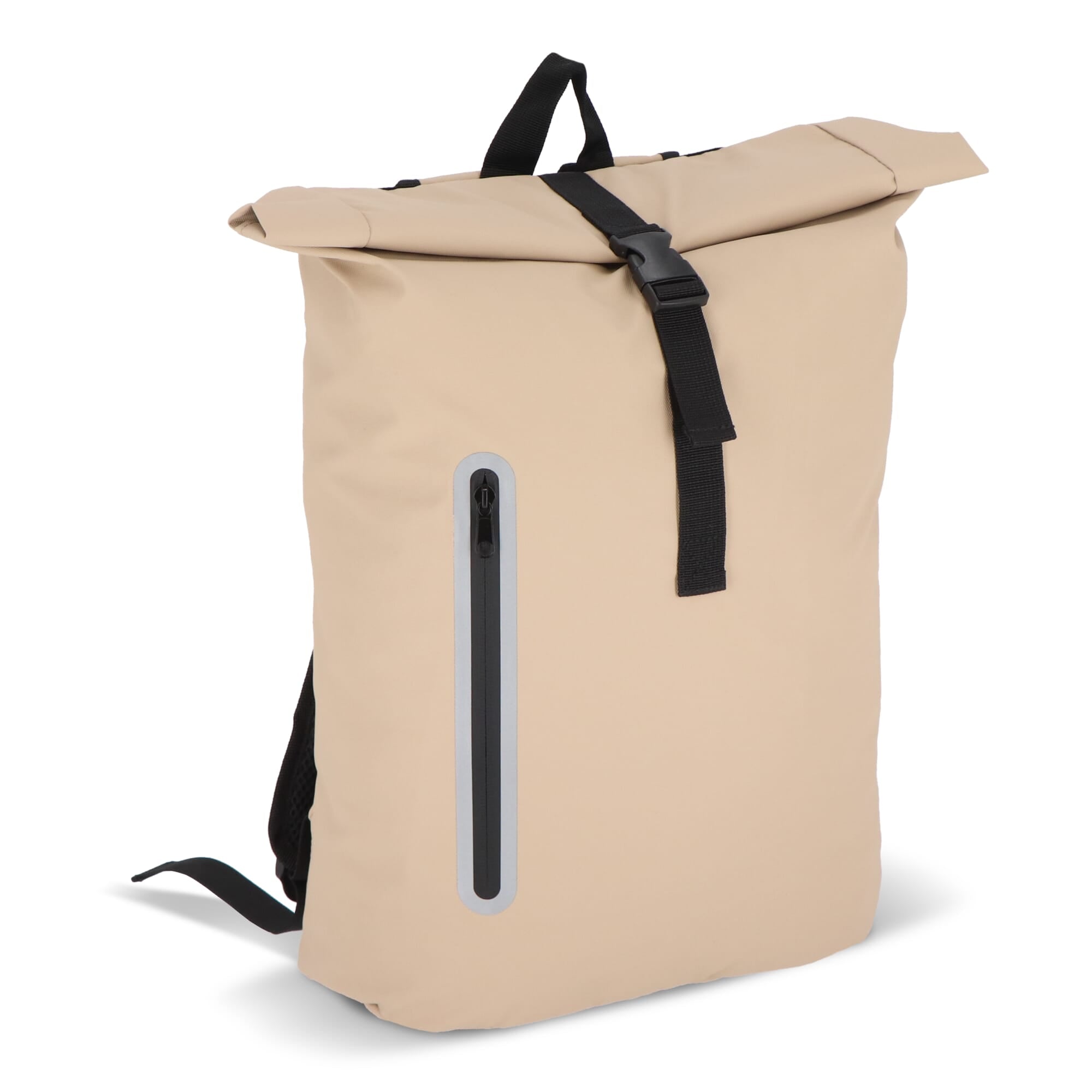 PU-beschichteter R-PET 600D Rolltop-Rucksack 20L