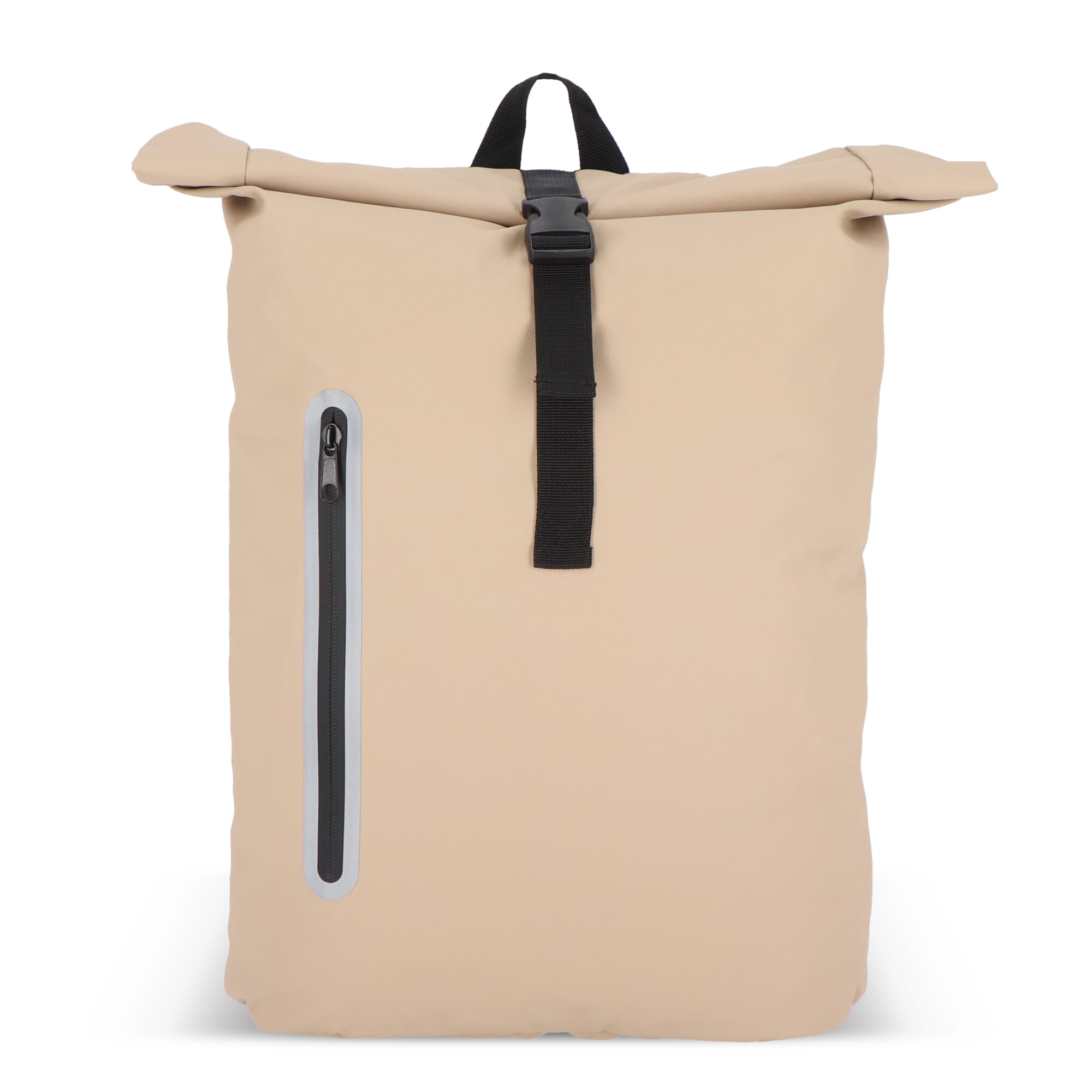 PU-beschichteter R-PET 600D Rolltop-Rucksack 20L