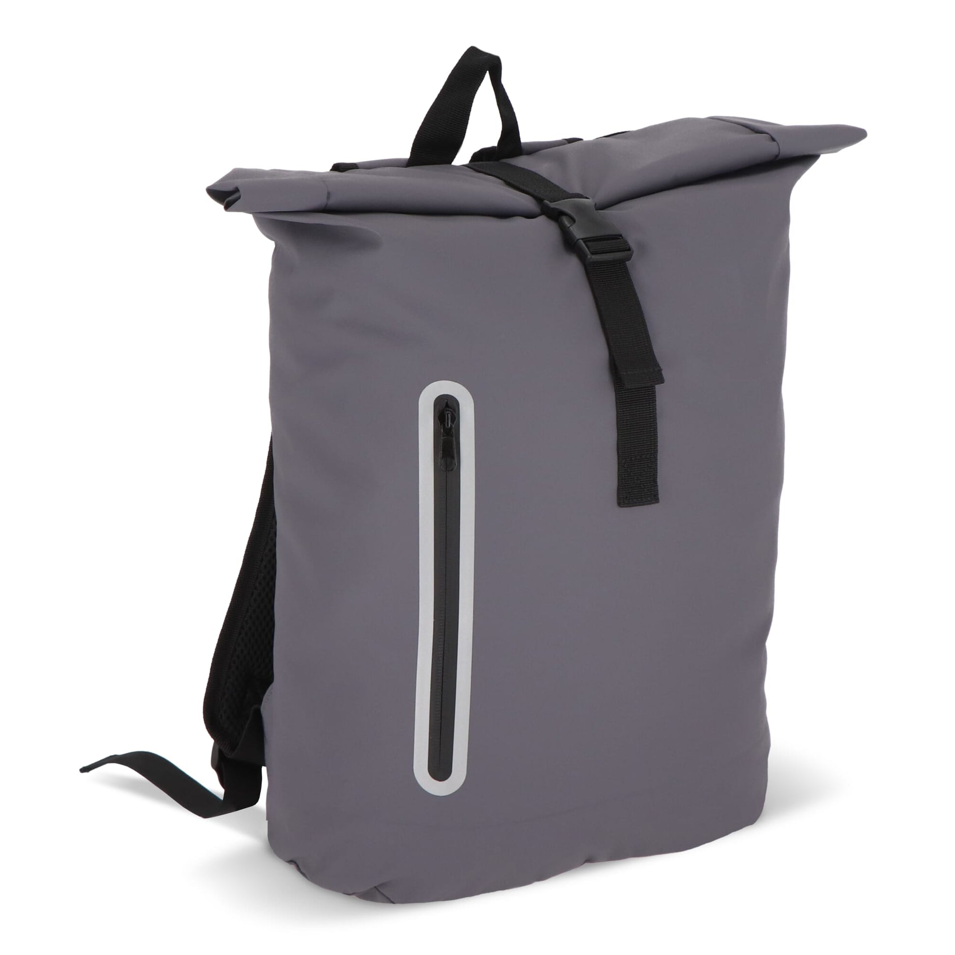 PU-beschichteter R-PET 600D Rolltop-Rucksack 20L