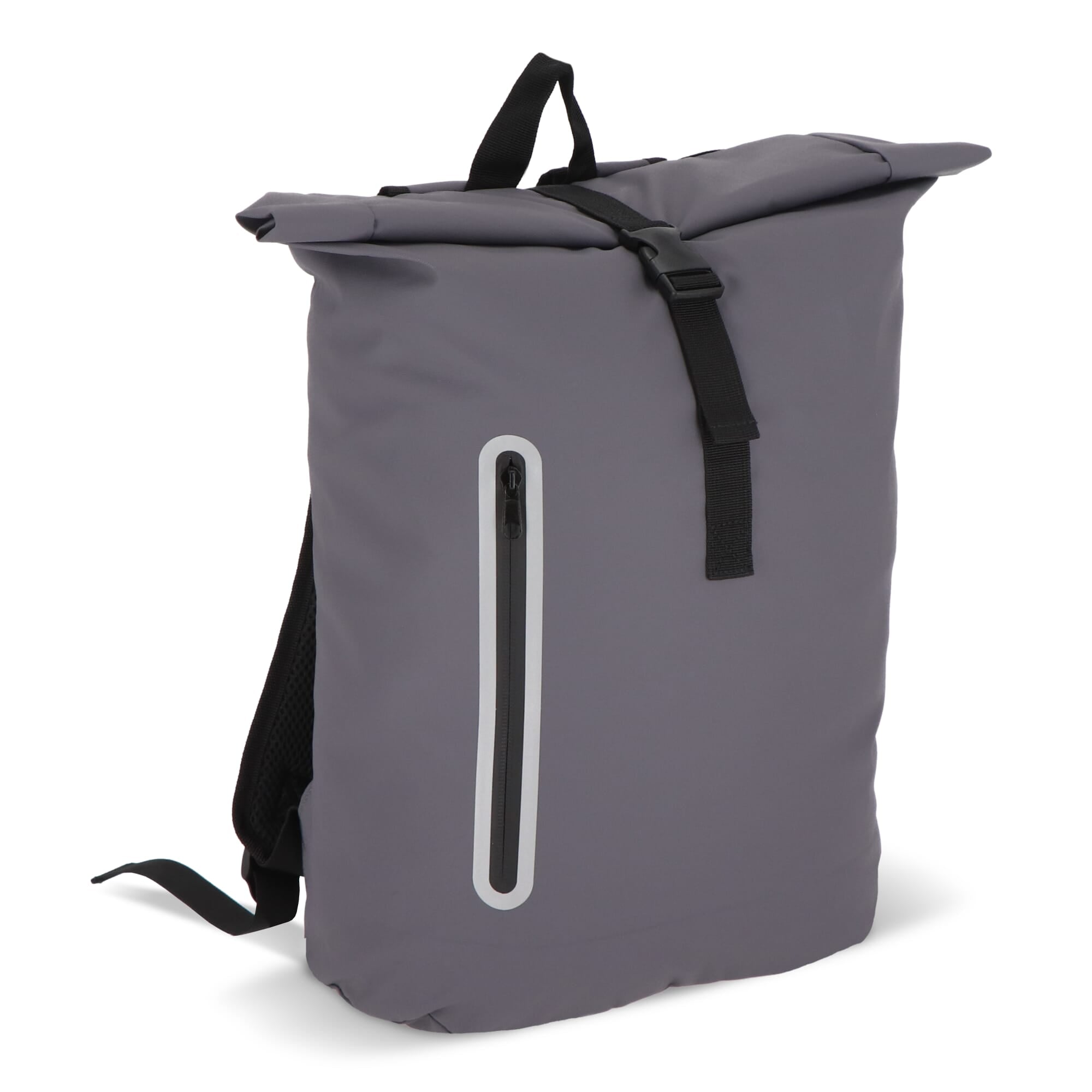 PU-beschichteter R-PET 600D Rolltop-Rucksack 20L
