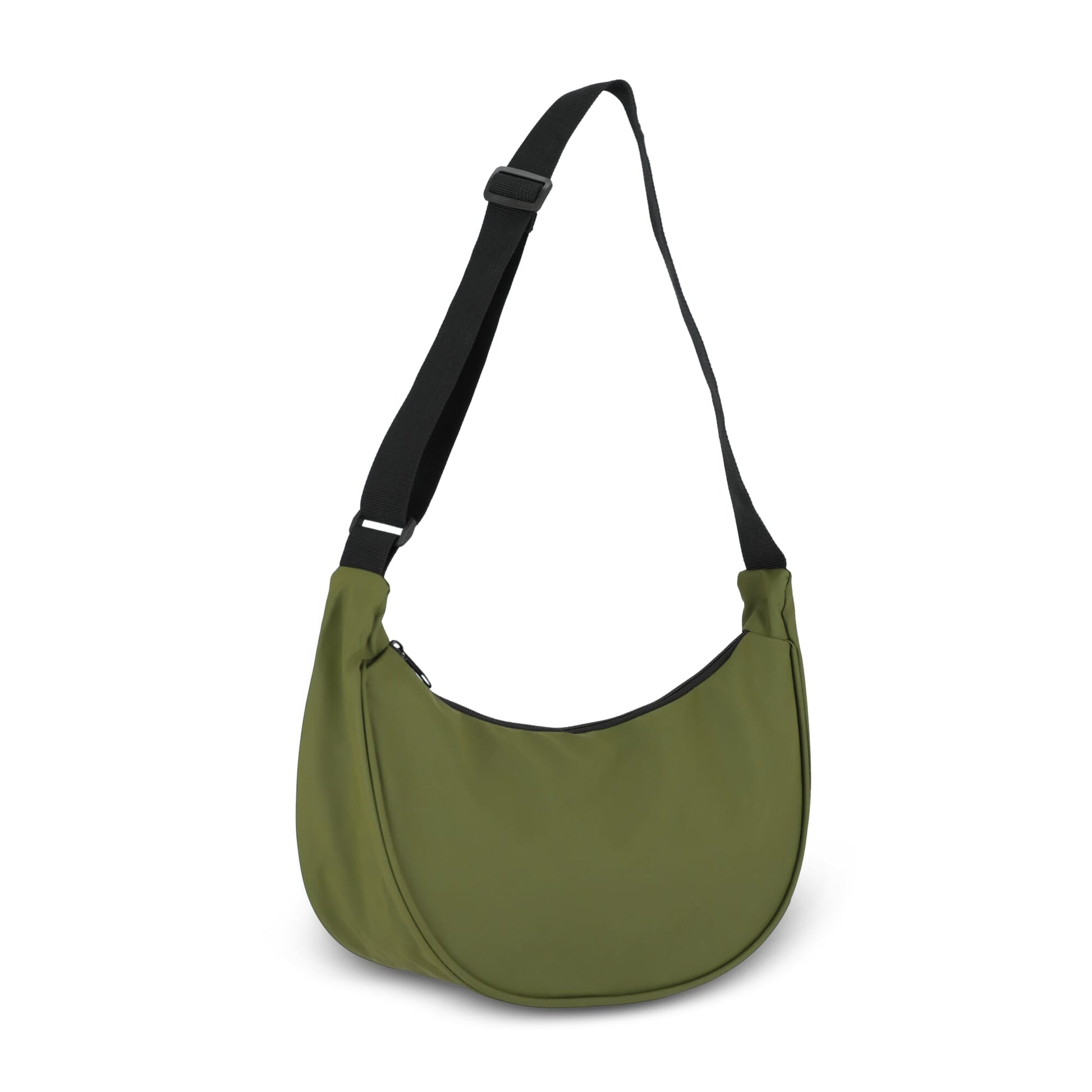 PU-beschichtete R-PET 600D Halbmond-Tragetasche