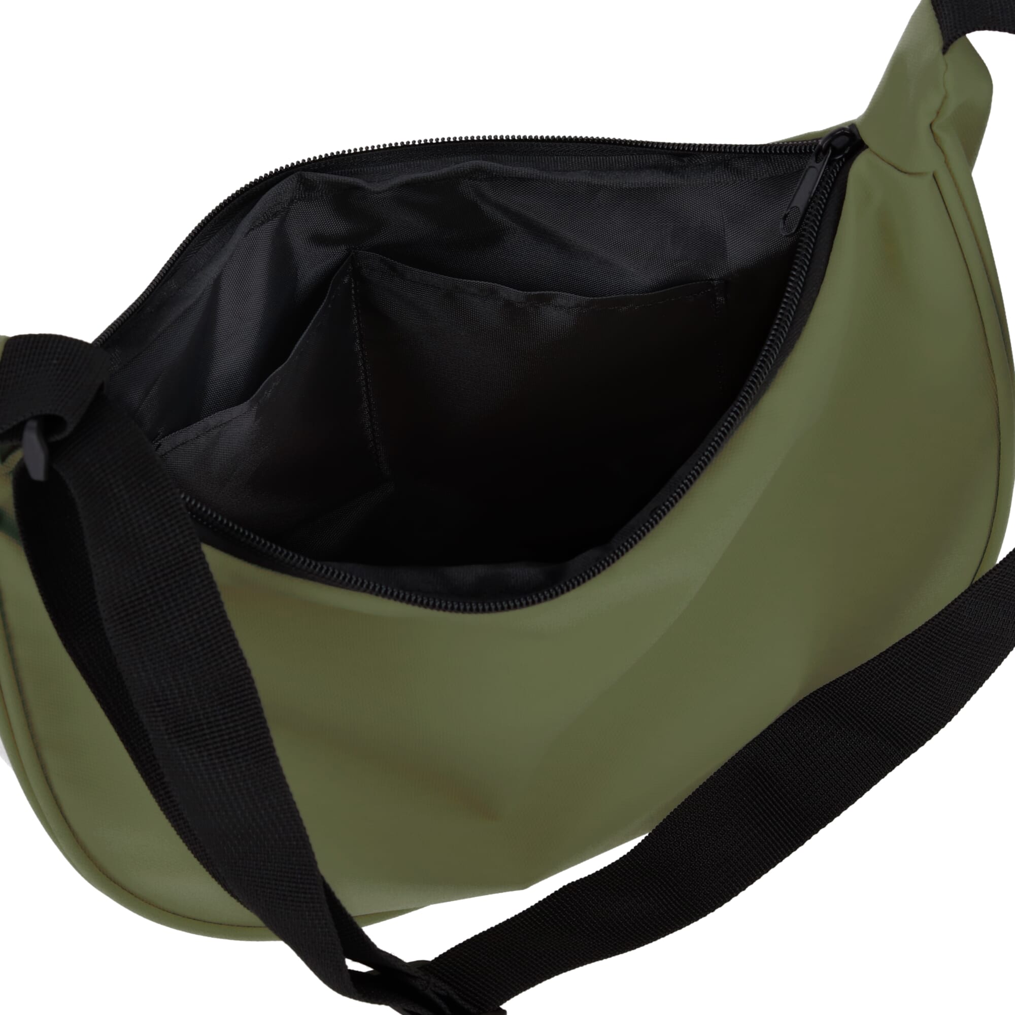 PU-beschichtete R-PET 600D Halbmond-Tragetasche