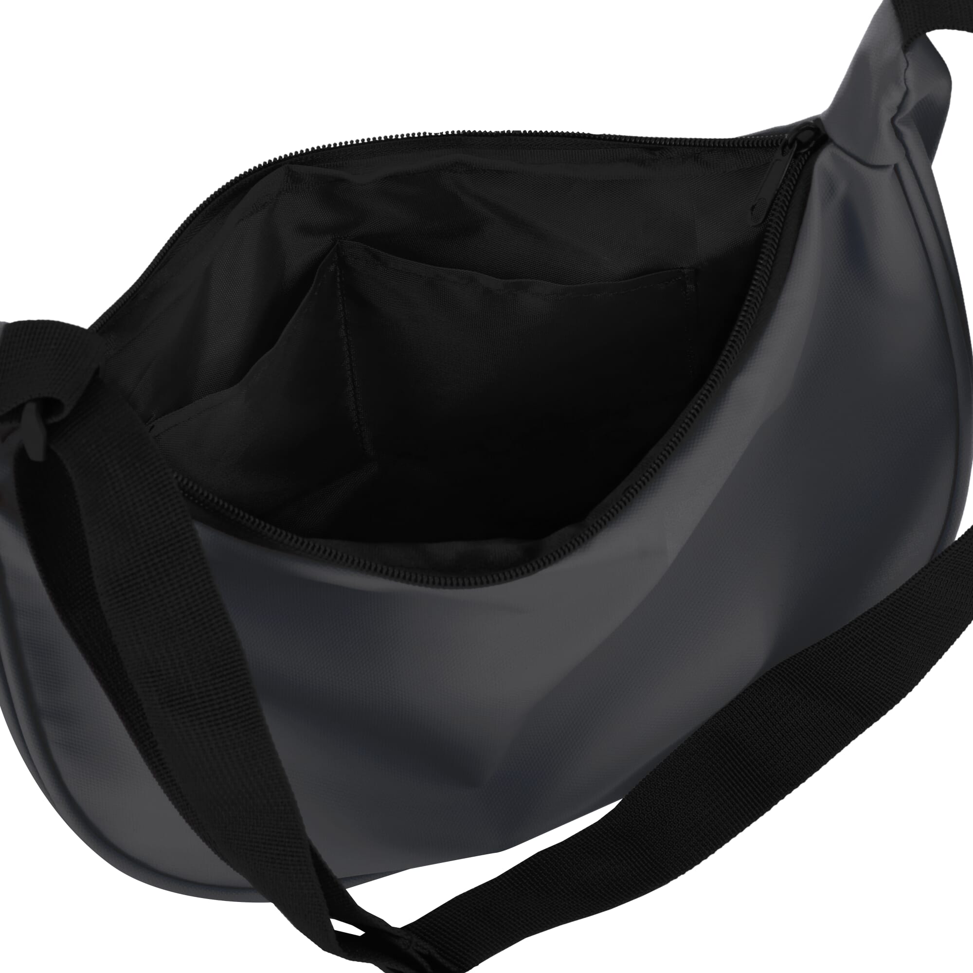 PU-beschichtete R-PET 600D Halbmond-Tragetasche