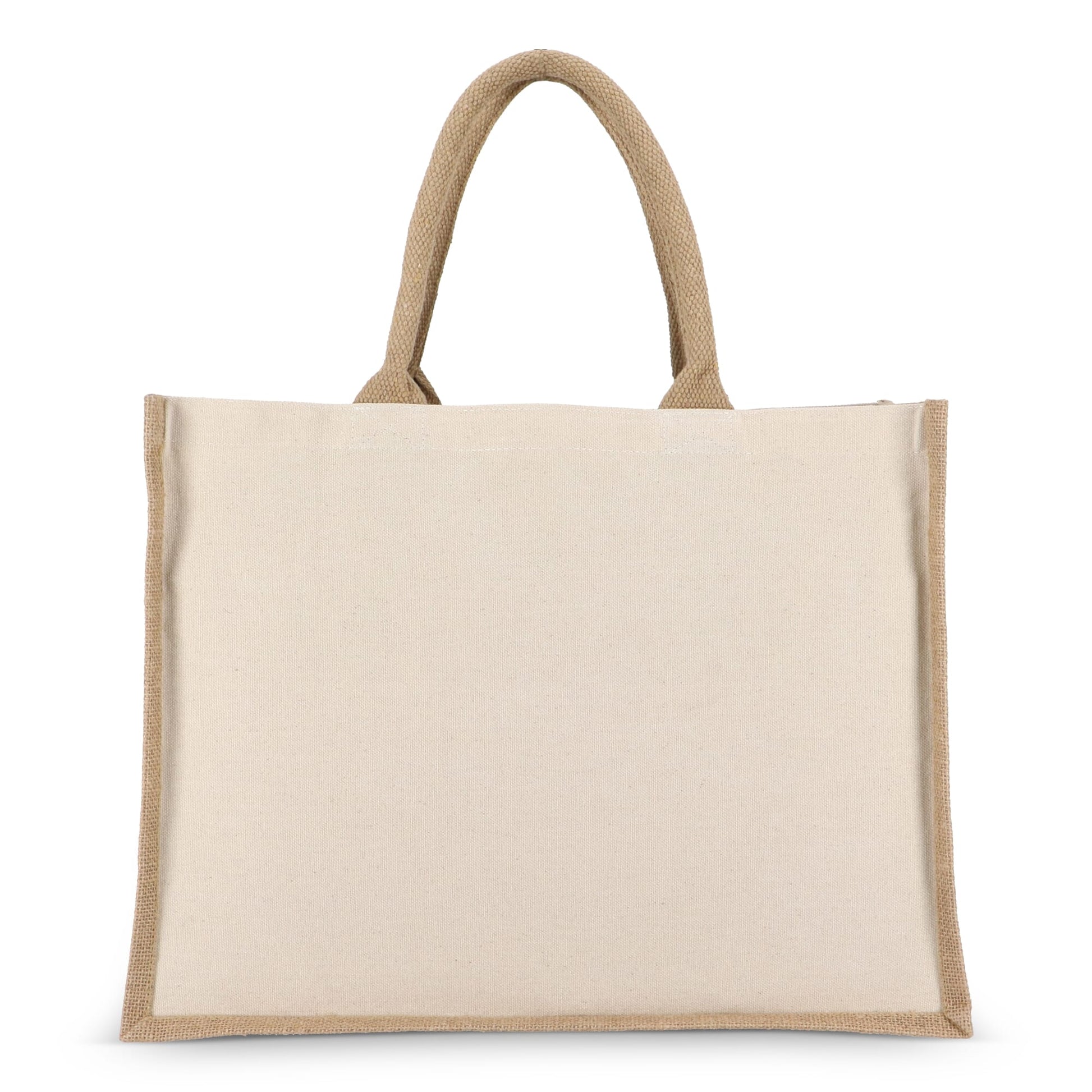 Jute-Baumwolle Tragetasche OEKO-TEX® 42,5 x 19 x 32cm 320g/m²