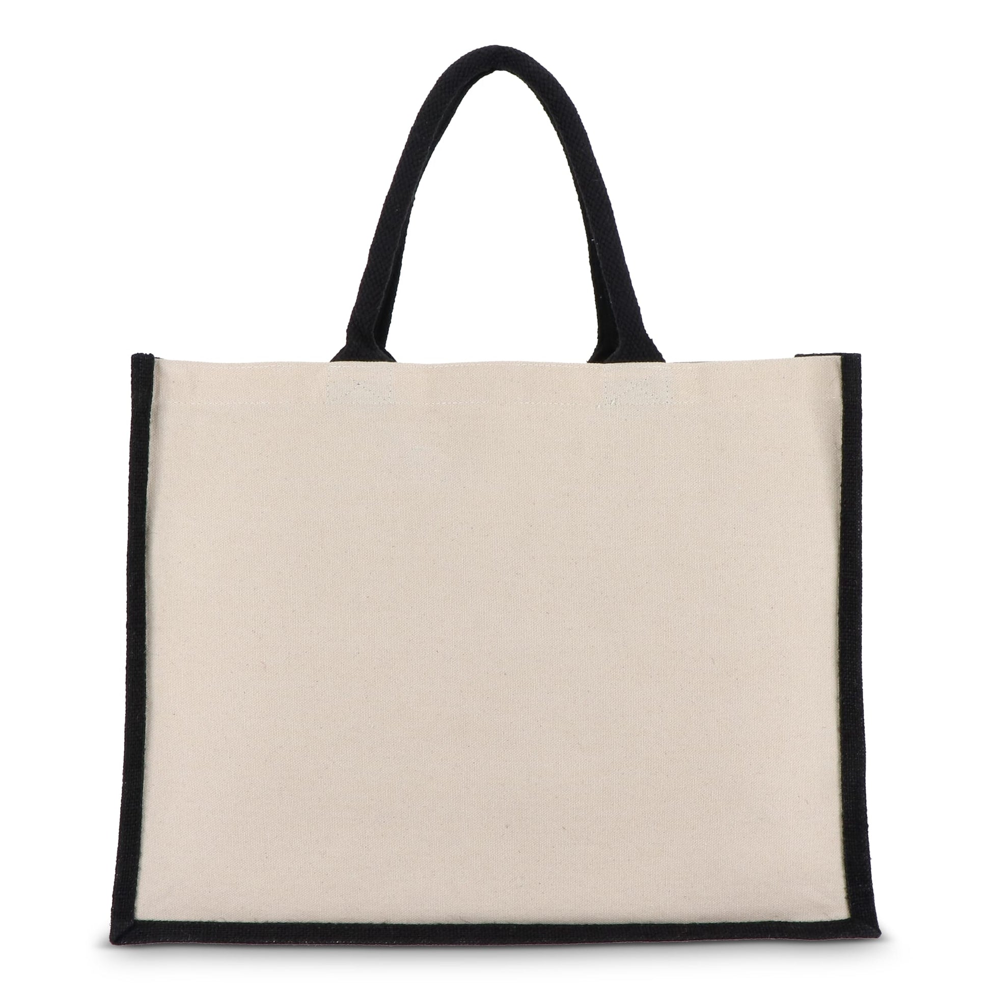 Jute-Baumwolle Tragetasche OEKO-TEX® 42,5 x 19 x 32cm 320g/m²
