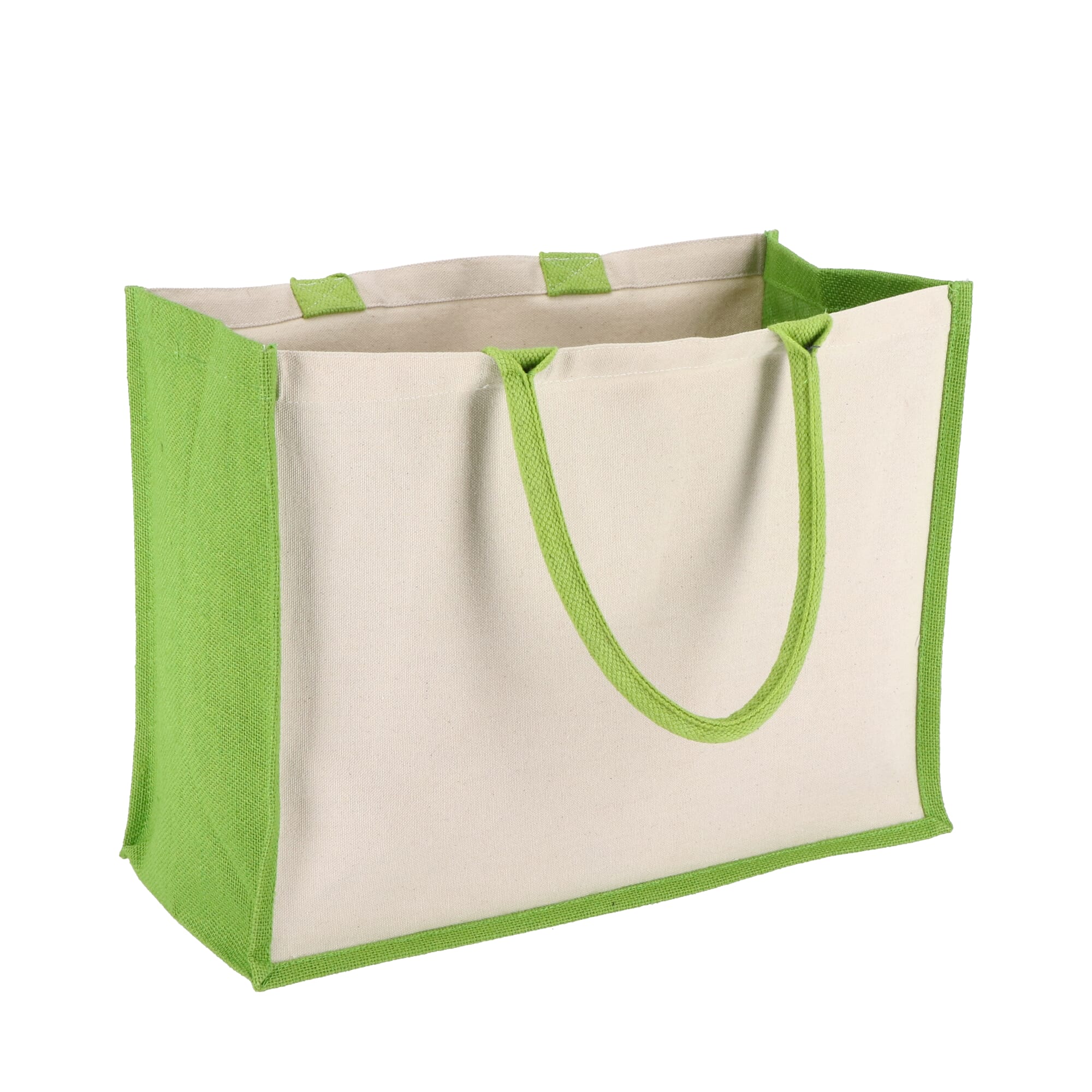 Jute-Baumwolle Tragetasche OEKO-TEX® 42,5 x 19 x 32cm 320g/m²