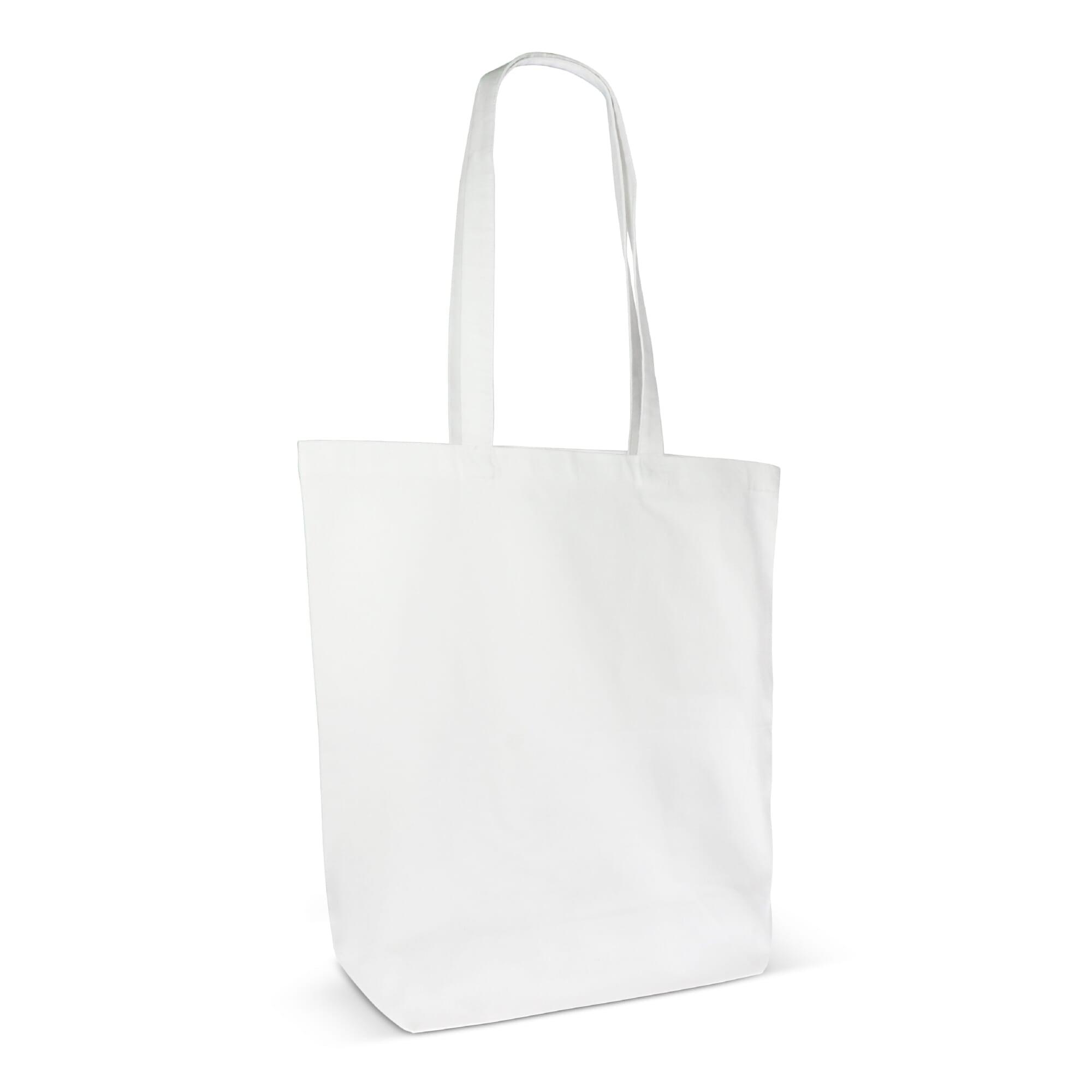 Einkaufstasche Bio-Baumwolle farbig lang 270g/m² 42x12x43 cm