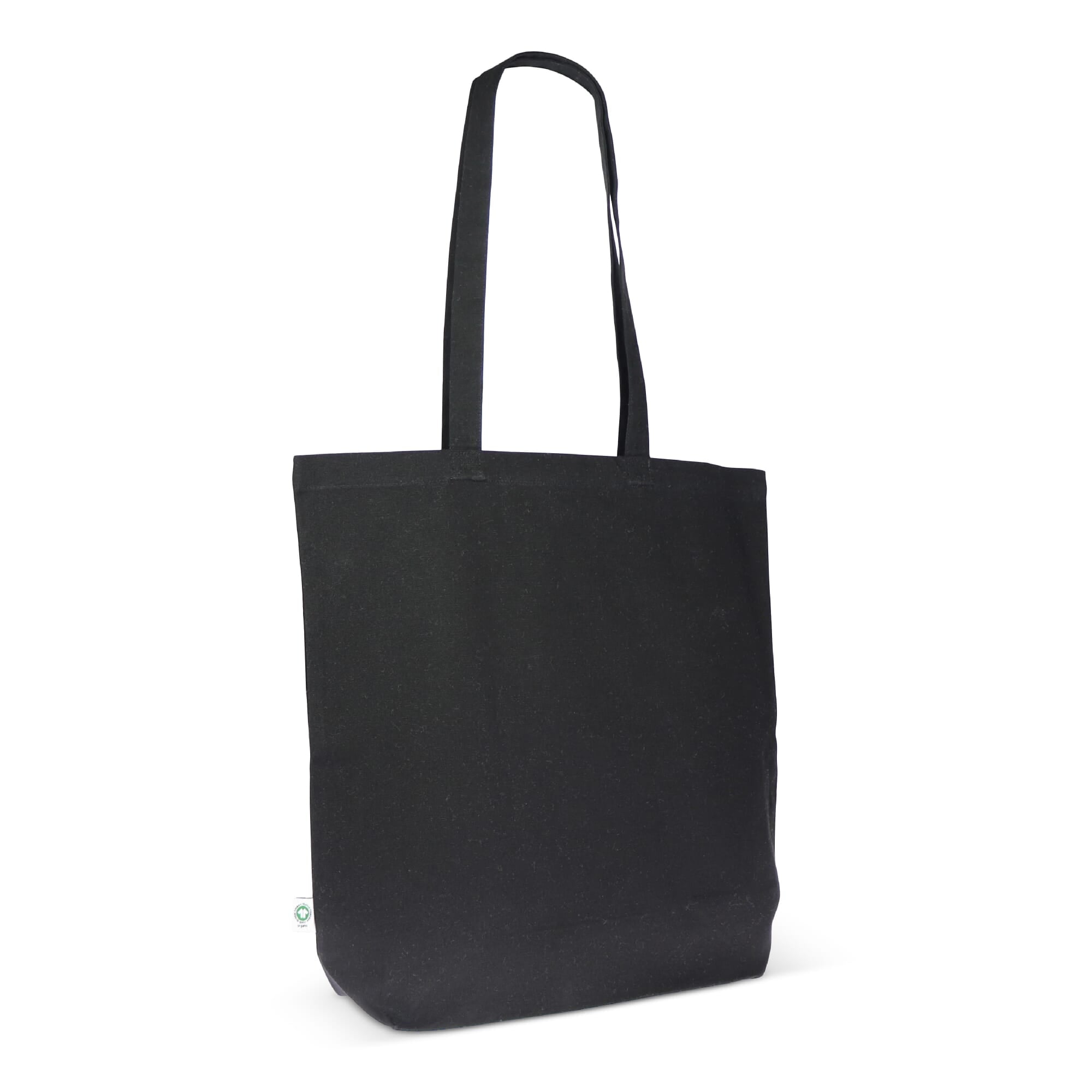 Einkaufstasche Bio-Baumwolle farbig lang 270g/m² 42x12x43 cm