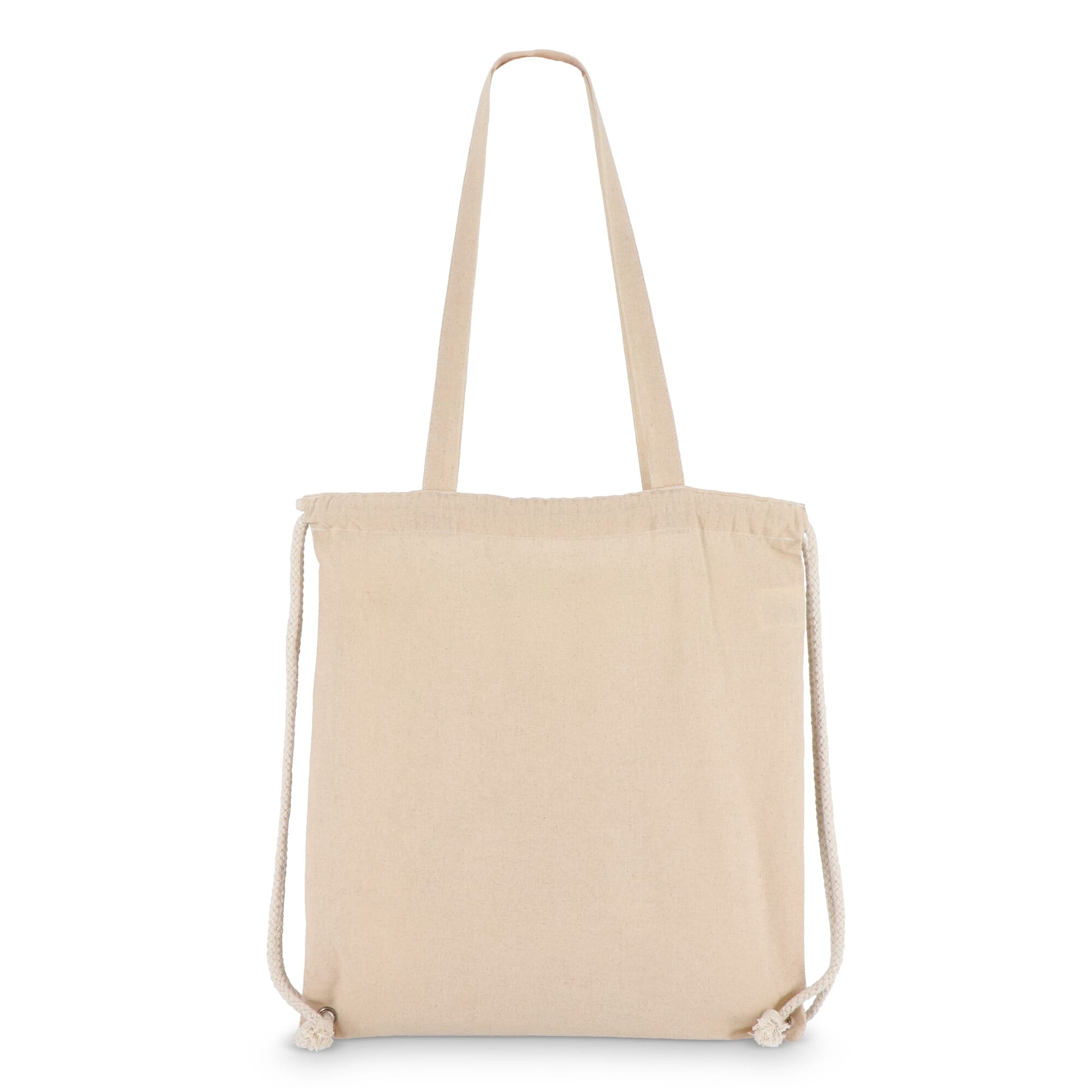 Baumwoll-Tragetasche mit Kordelzug OEKO-TEX® 38 x 42cm 140g/m²