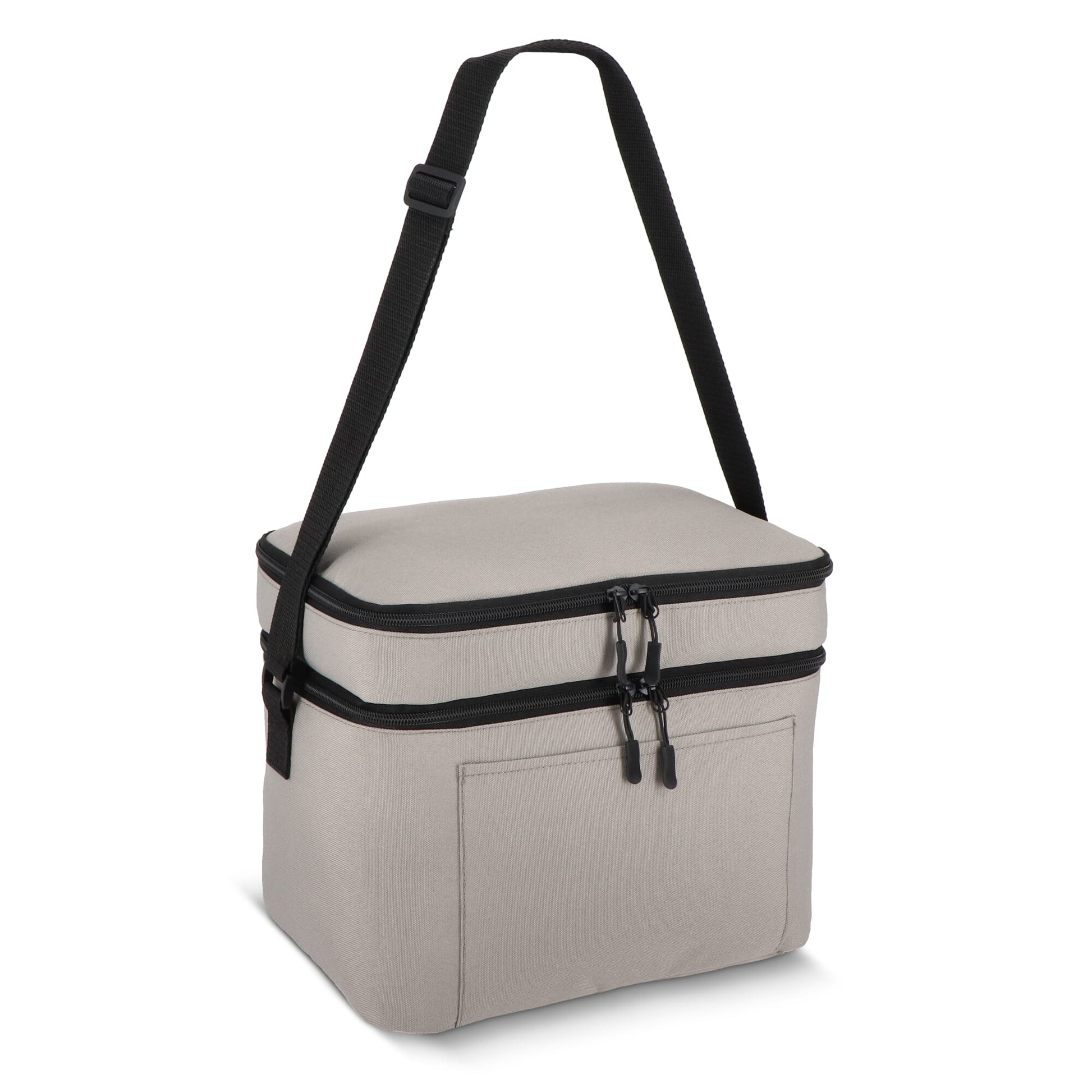 R-PET 600D Kühlbeutel mit zwei Fächern 30 x 20 x 24 cm 12 l