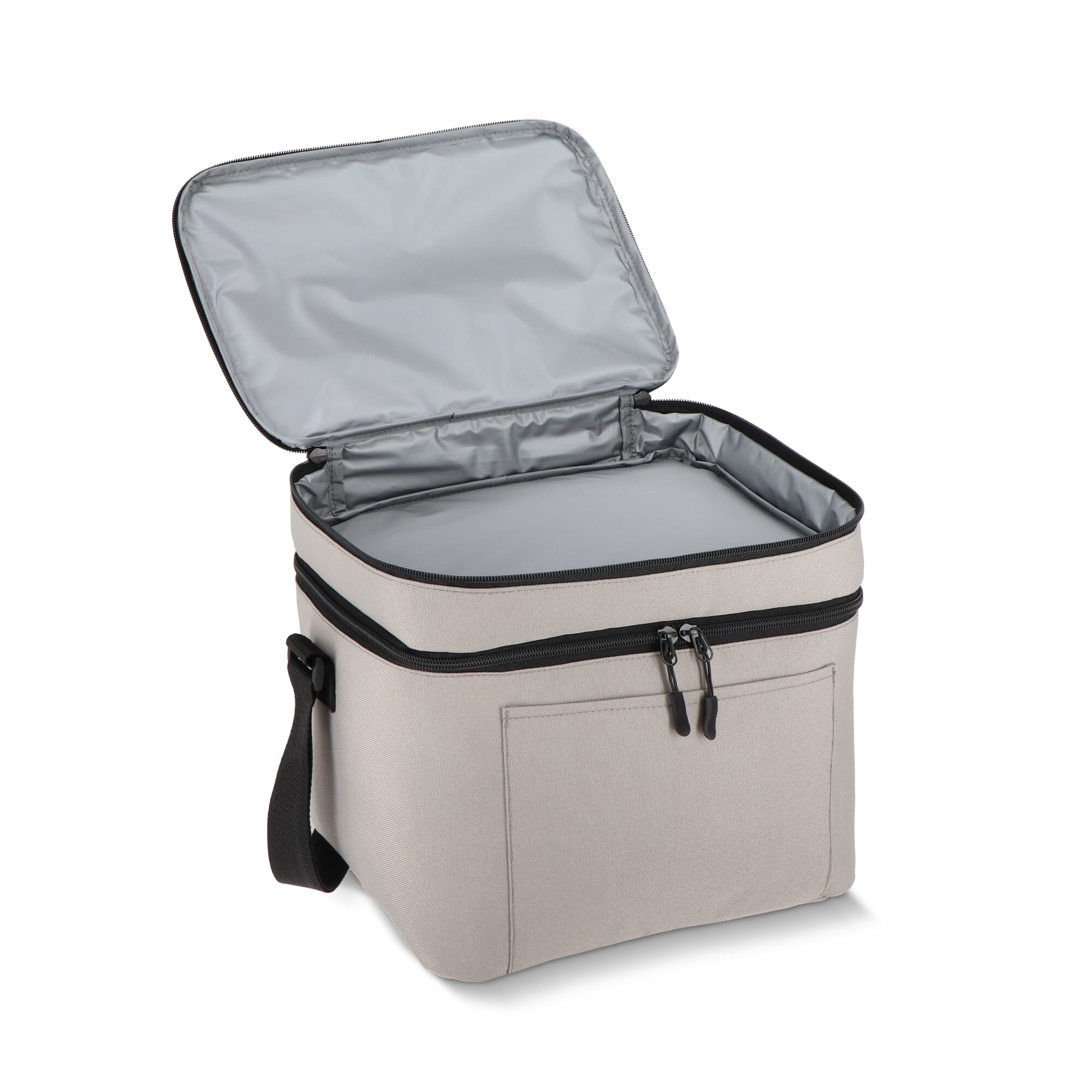 R-PET 600D Kühlbeutel mit zwei Fächern 30 x 20 x 24 cm 12 l