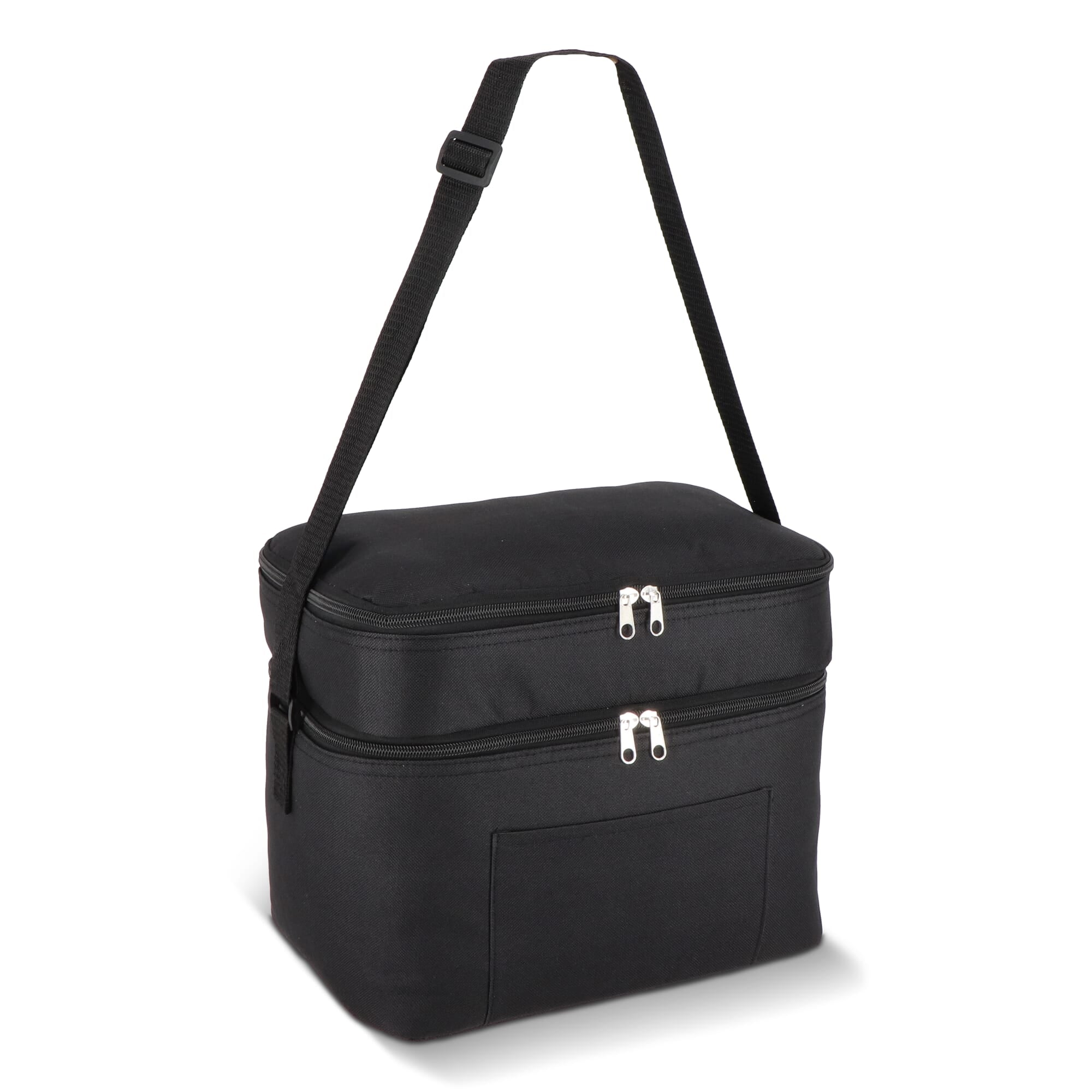 R-PET 600D Doppelfach-Kühltasche 30 x 20 x 24cm 12L
