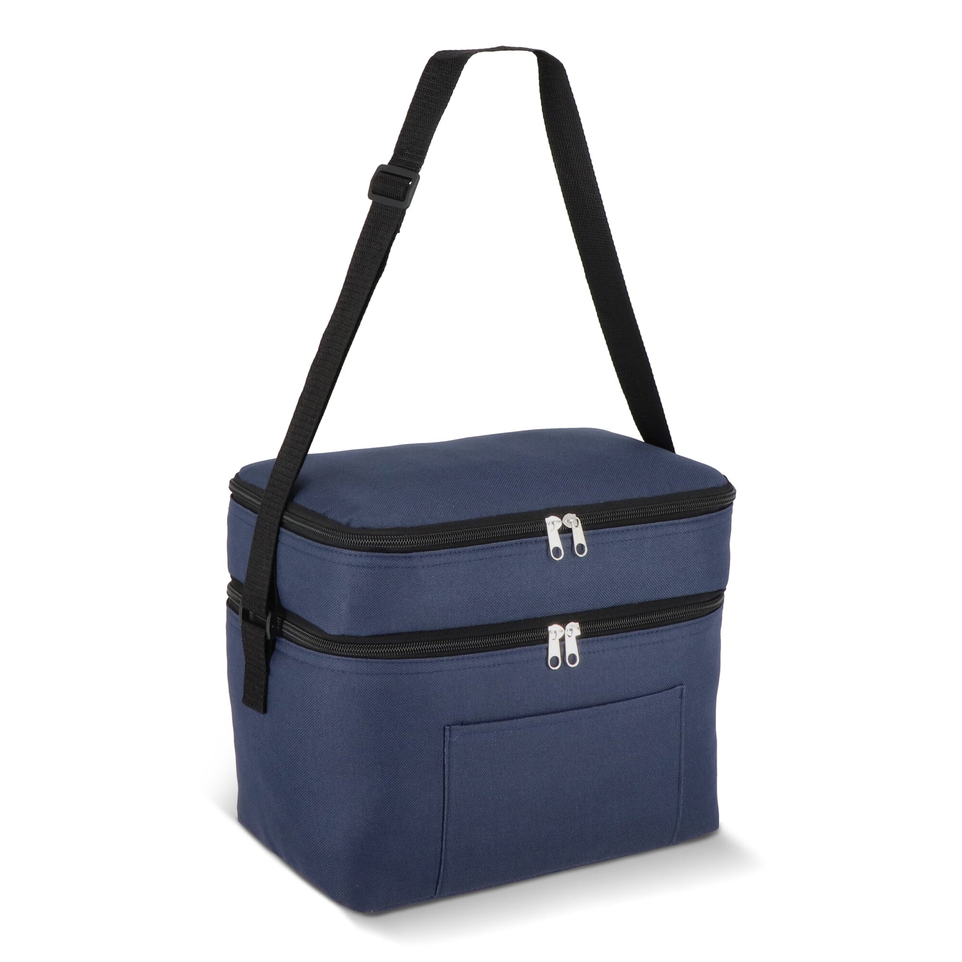 R-PET 600D Doppelfach-Kühltasche 30 x 20 x 24cm 12L