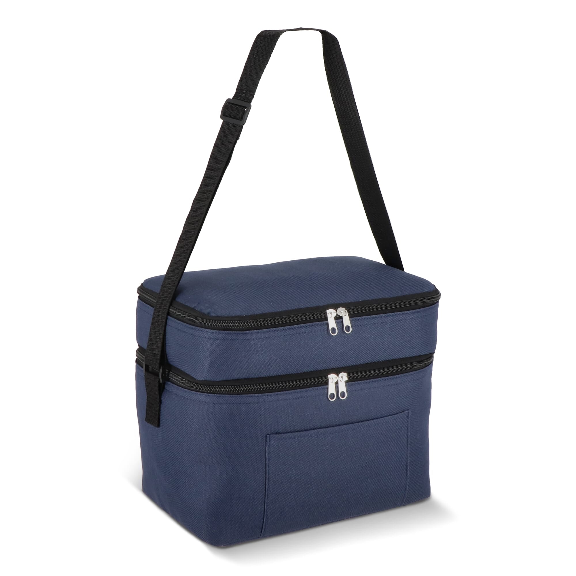 R-PET 600D Doppelfach-Kühltasche 30 x 20 x 24cm 12L