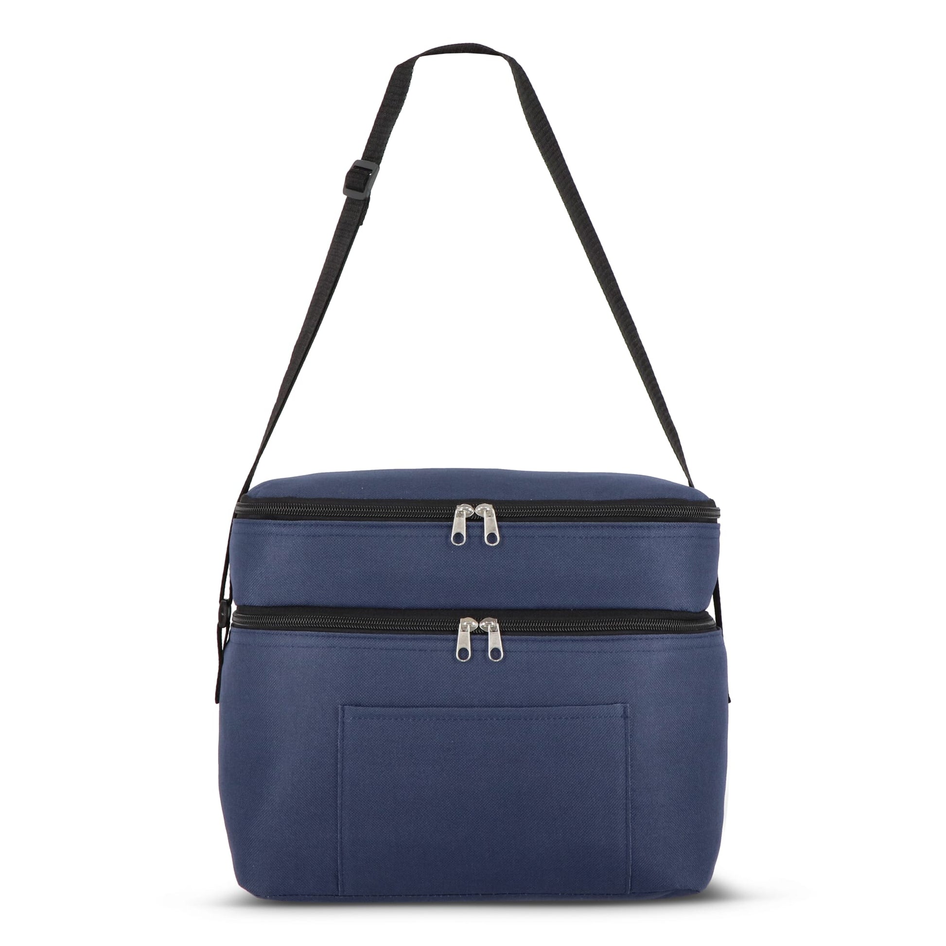 R-PET 600D Doppelfach-Kühltasche 30 x 20 x 24cm 12L